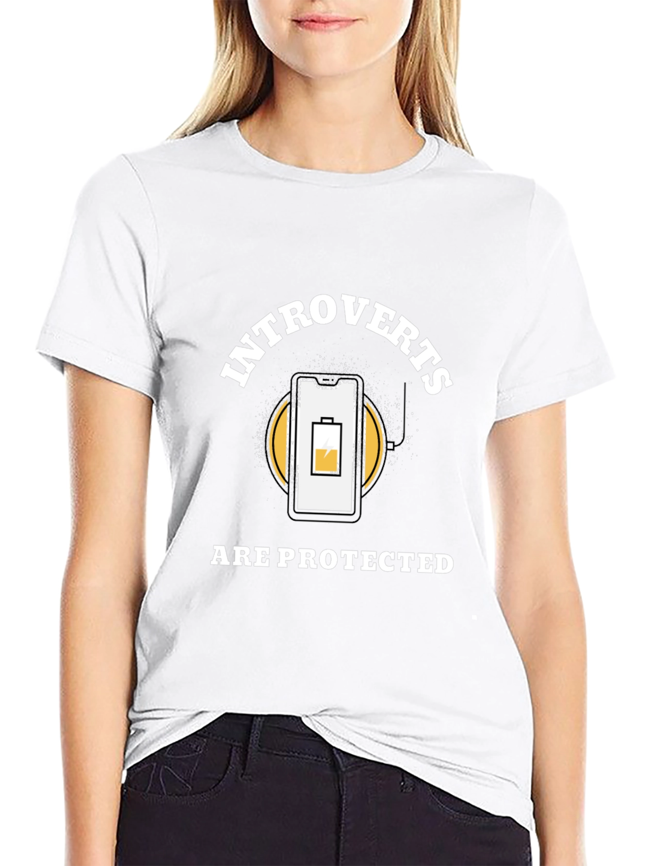 Introverts Protected T-Shirt - Funny Social Battery Tee