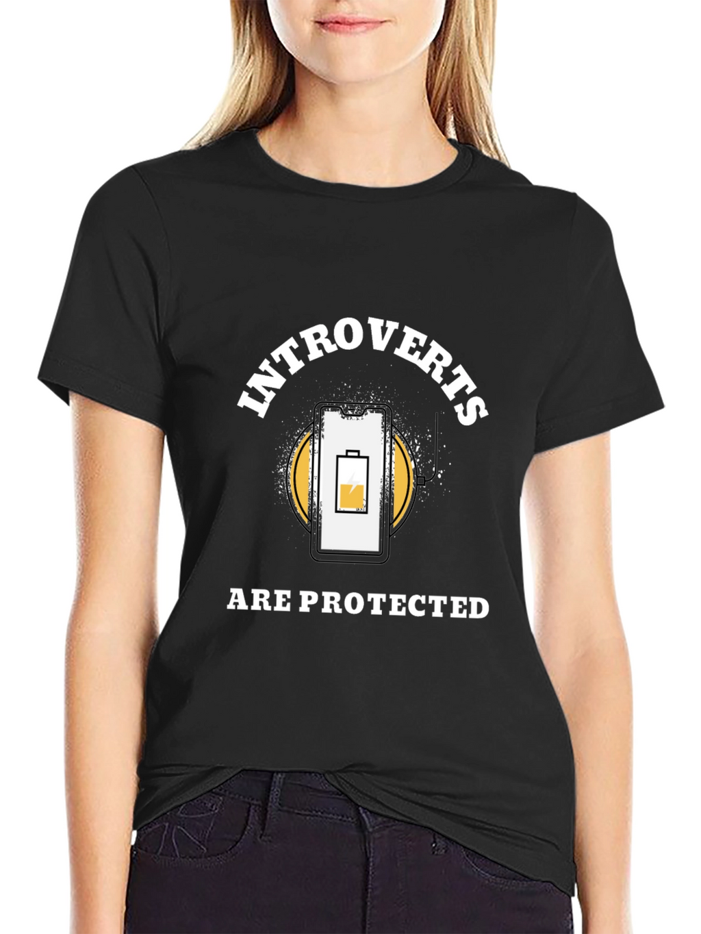 Introverts Protected T-Shirt - Funny Social Battery Tee