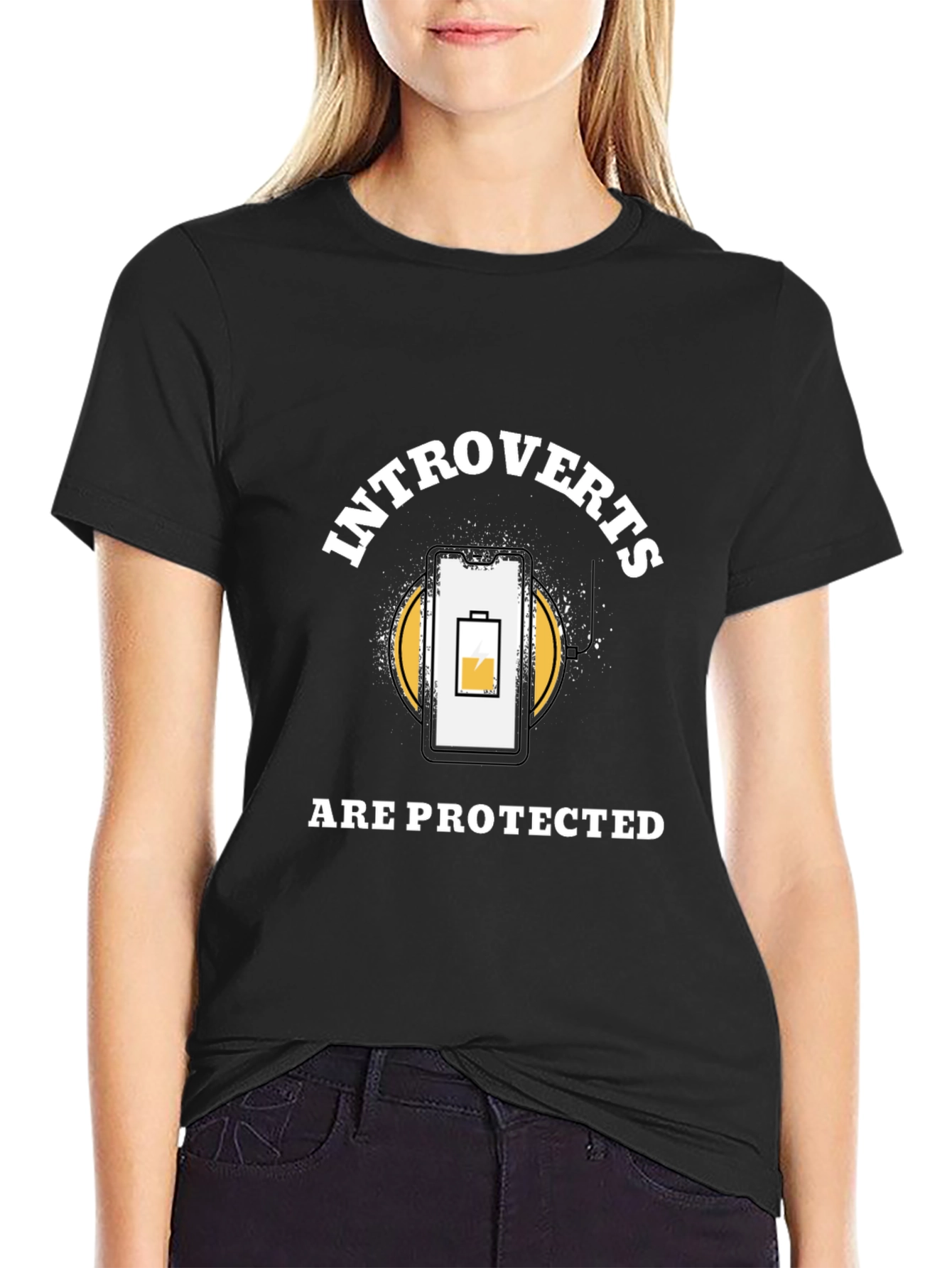 Introverts Protected T-Shirt - Funny Social Battery Tee