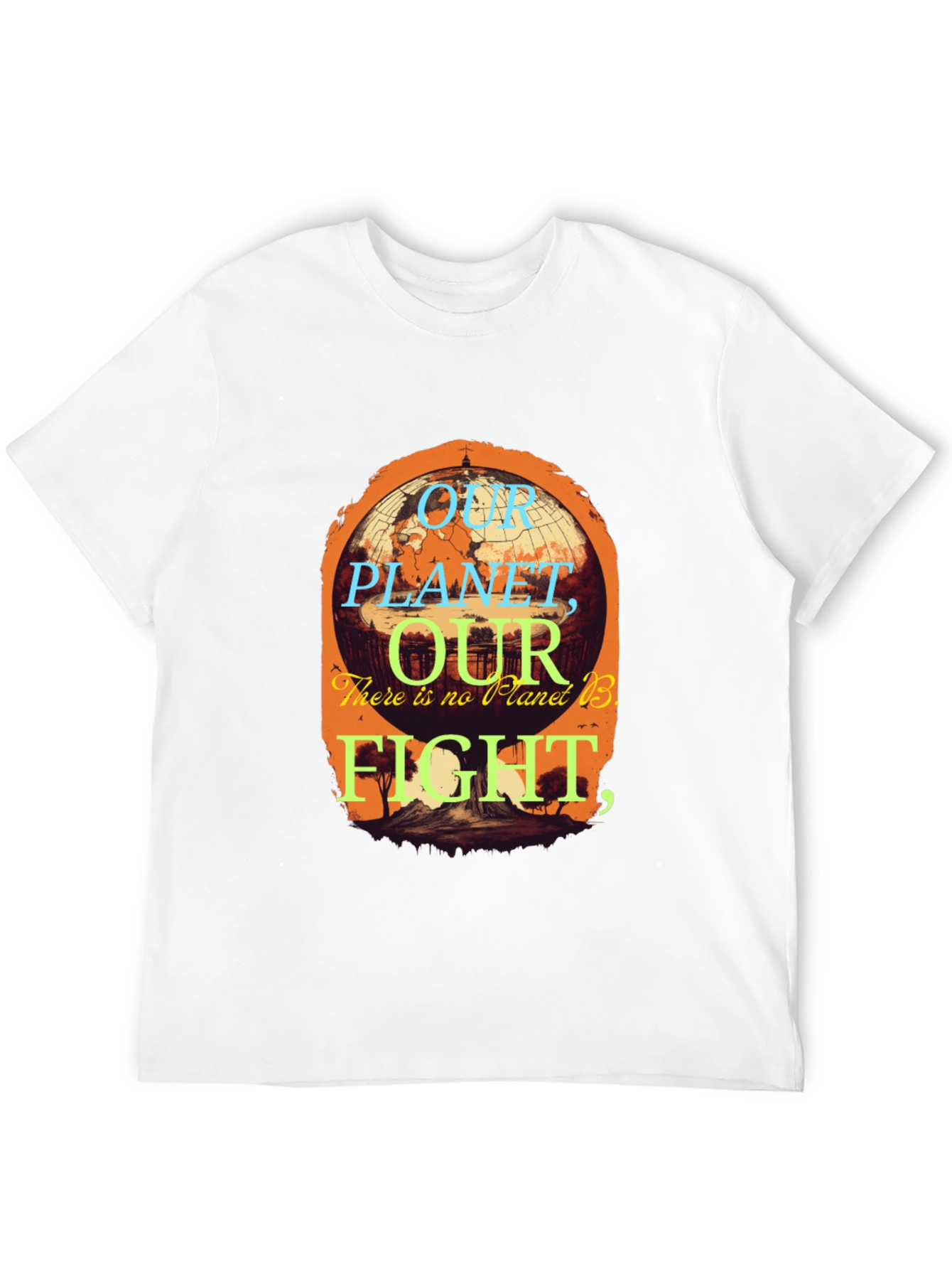 Our Planet Fight Earth Graphic Tee - Black