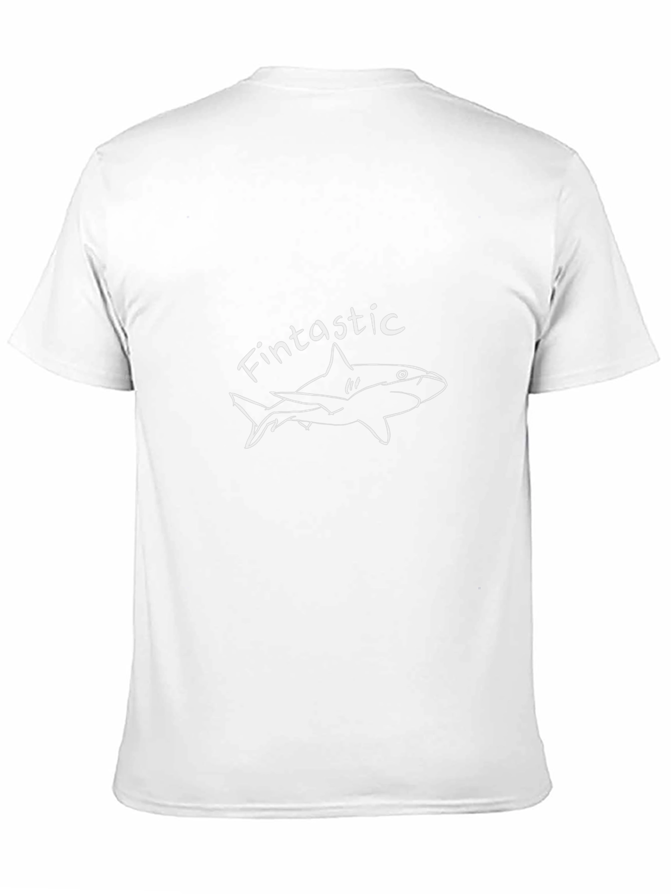 Fintastic Shark Graphic Tee - Black Cotton T-Shirt