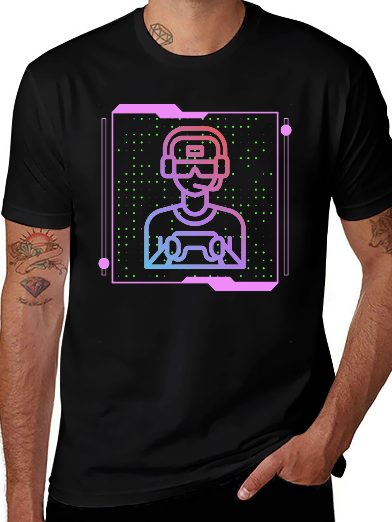 Gamer Graphic Tee - VR Controller Design