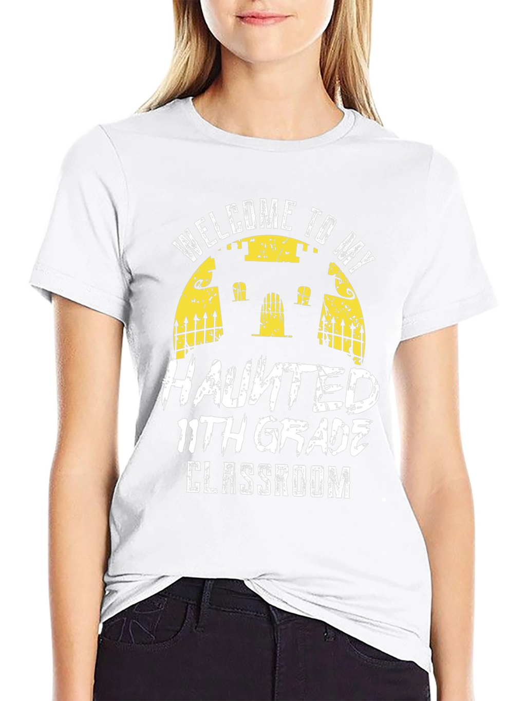 Haunted 11th Grade Classroom Halloween T-Shirt
