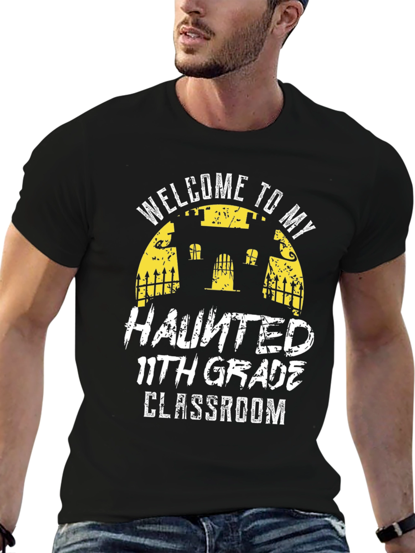 Haunted 11th Grade Classroom Halloween T-Shirt