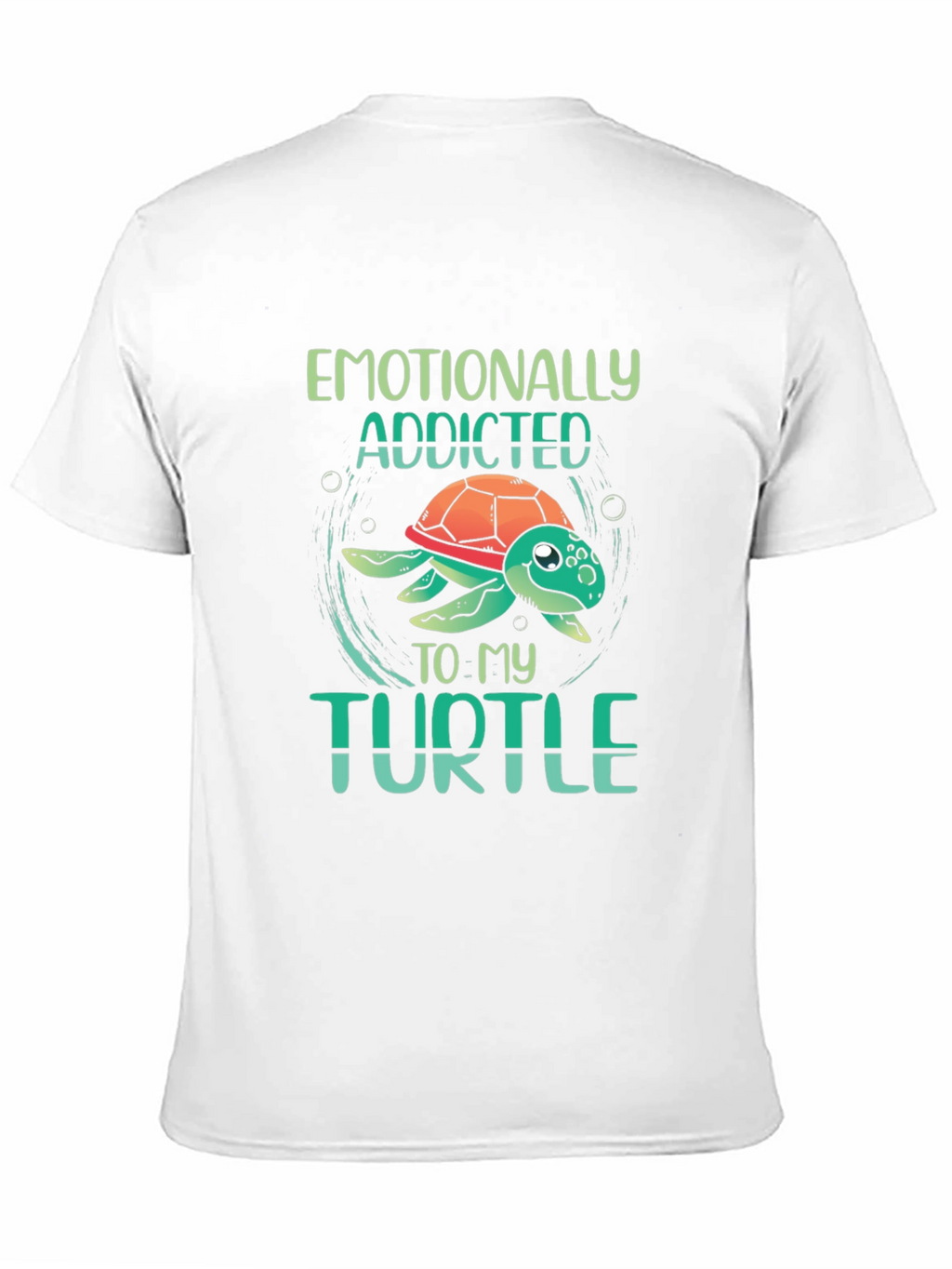 Emotionally Addicted to My Turtle Black T-Shirt