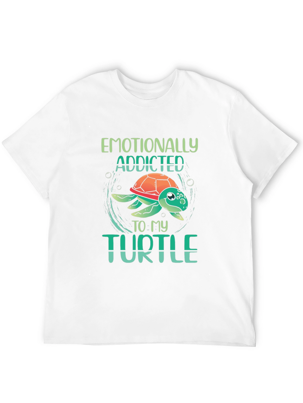 Emotionally Addicted to My Turtle Black T-Shirt