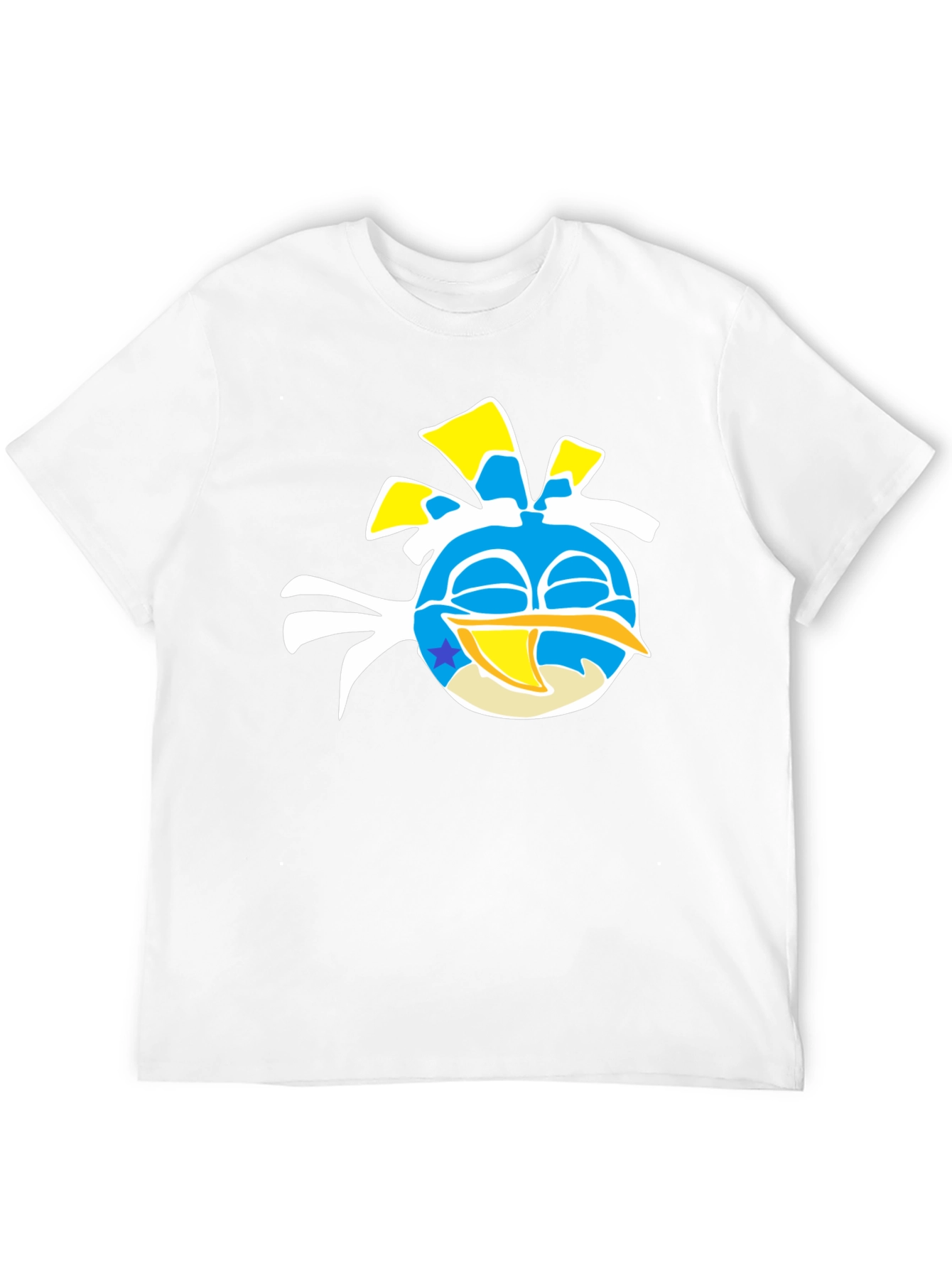 Angry Birds Blue Bird Graphic T-Shirt - Cotton Casual Tee