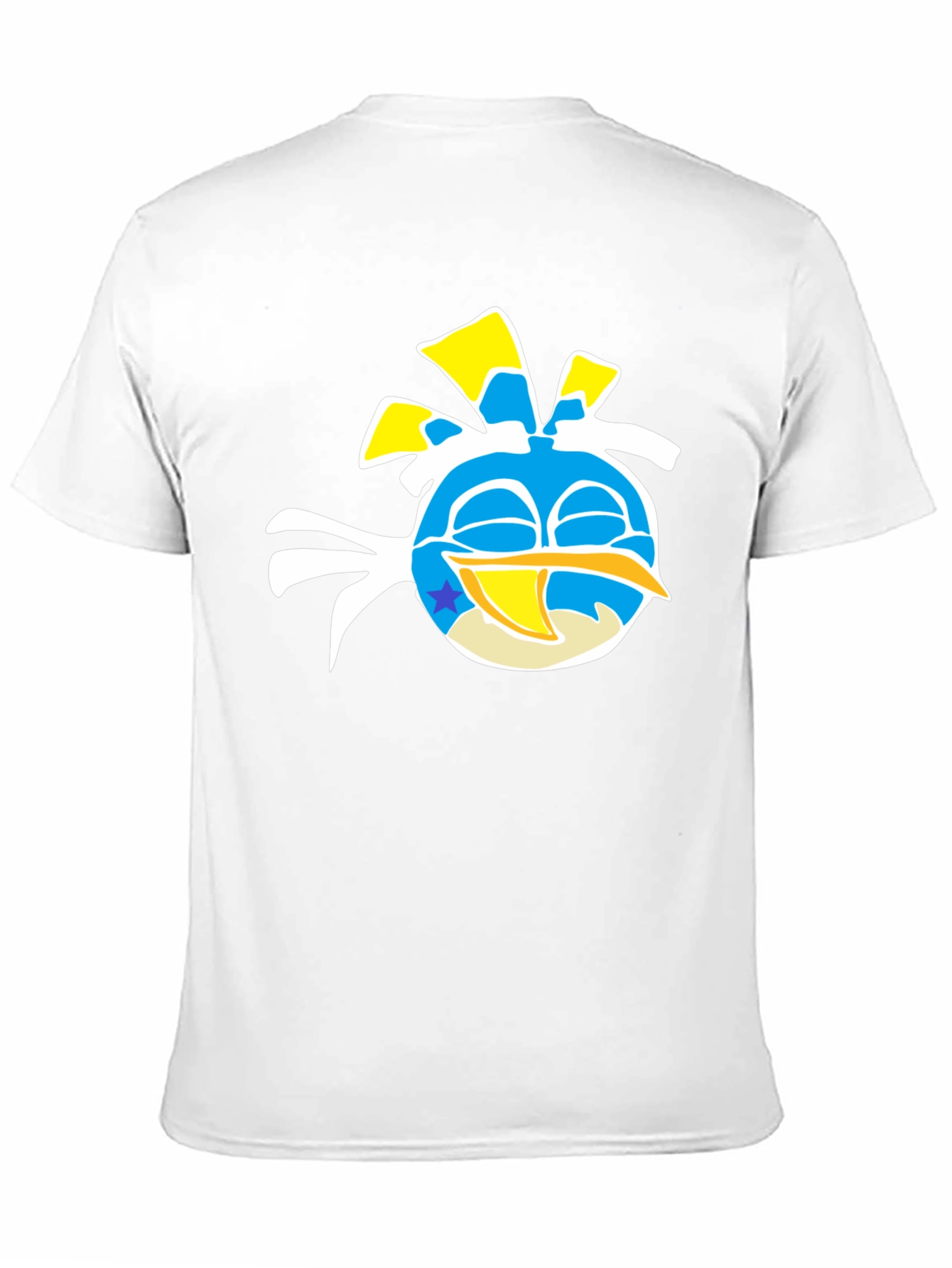 Angry Birds Blue Bird Graphic T-Shirt - Cotton Casual Tee