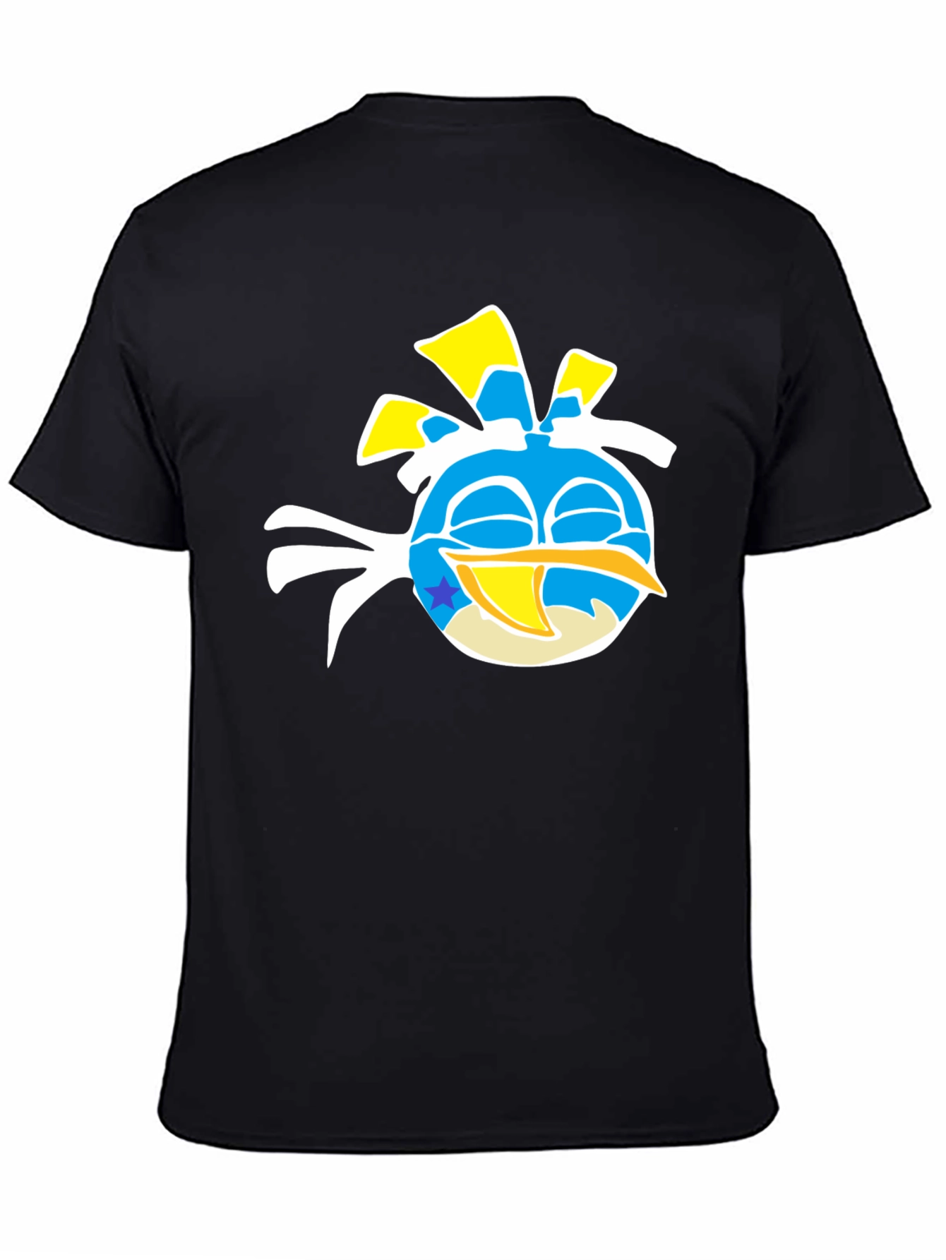 Angry Birds Blue Bird Graphic T-Shirt - Cotton Casual Tee