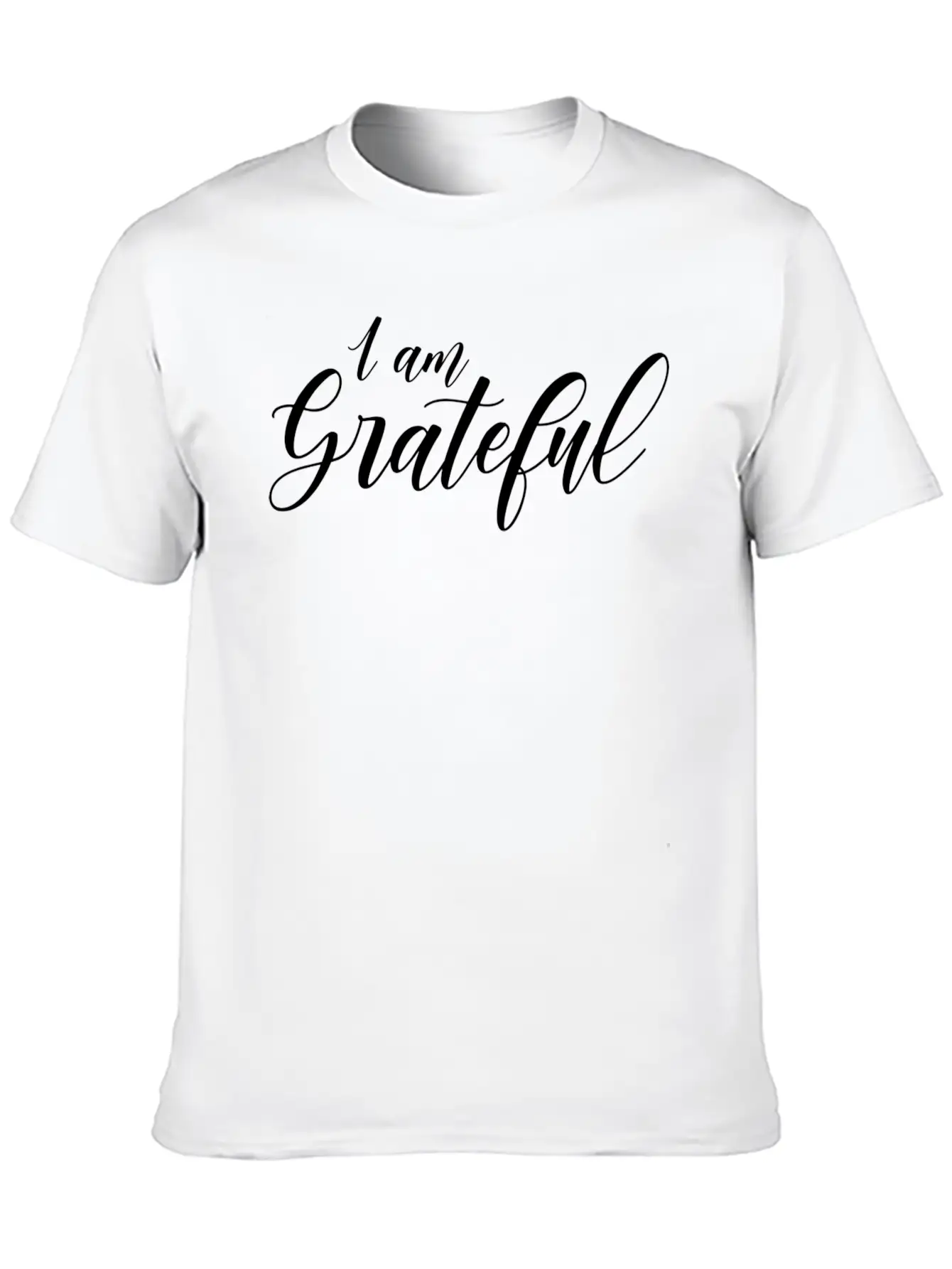 Iam Grateful Timeless Short Sleeve Tee – Comfy And Minimalist Design