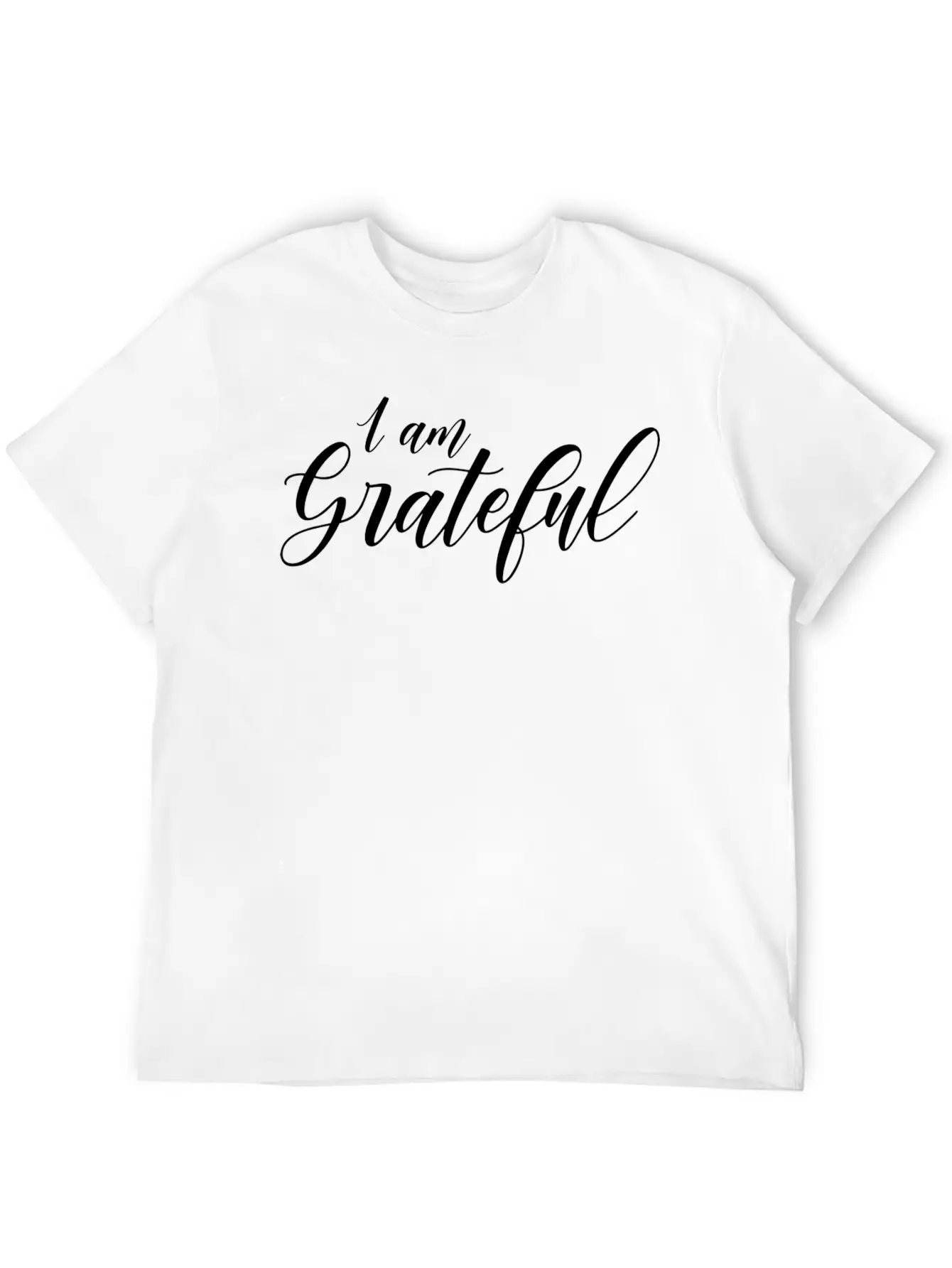 Iam Grateful Timeless Short Sleeve Tee – Comfy And Minimalist Design