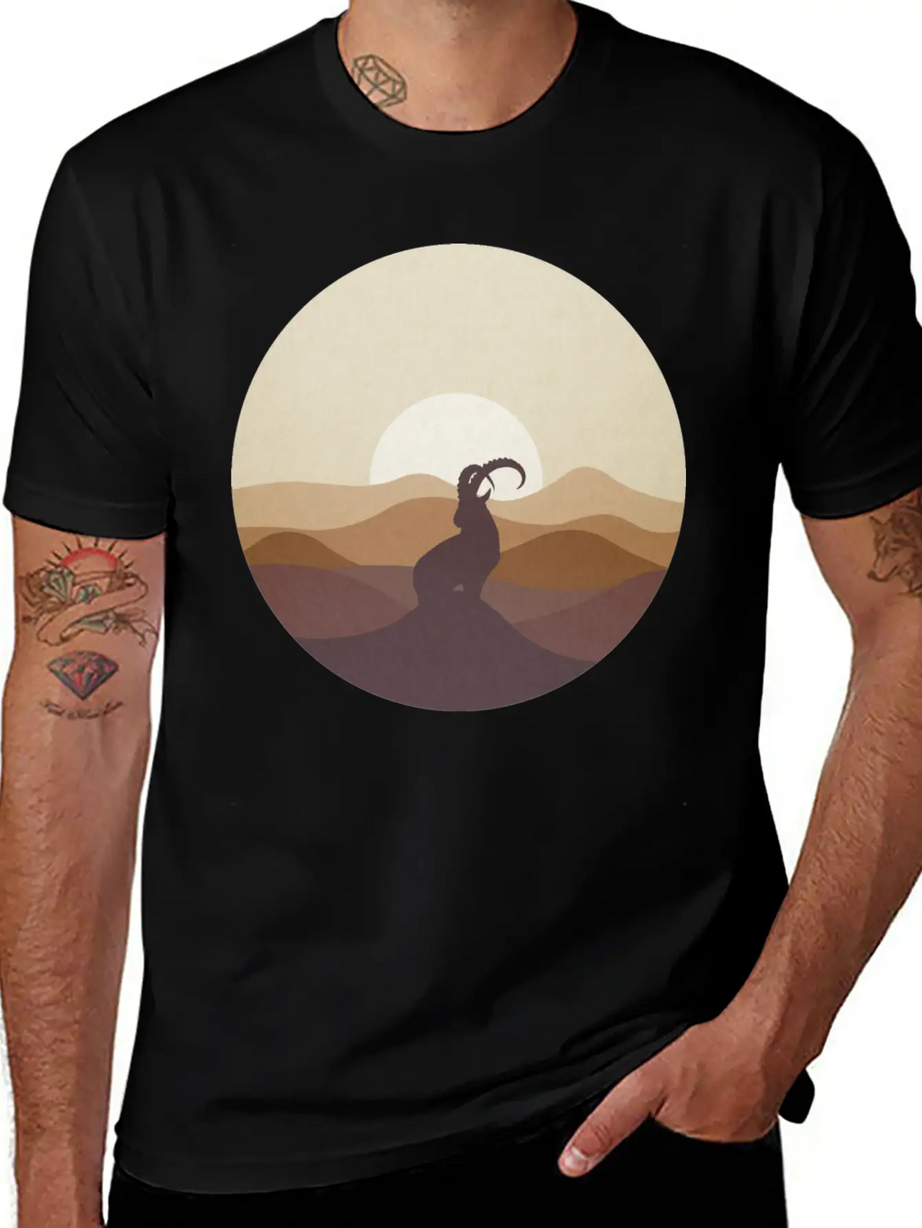 Ibex At Sunrise Classic Cotton Tee – Unisex Comfort For Any Season