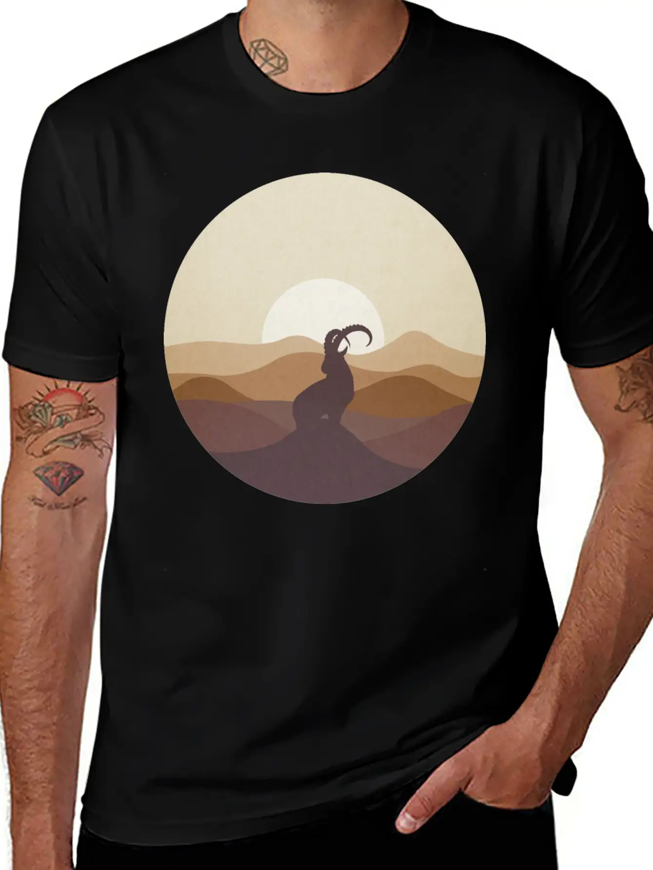 Ibex At Sunrise Classic Cotton Tee – Unisex Comfort For Any Season