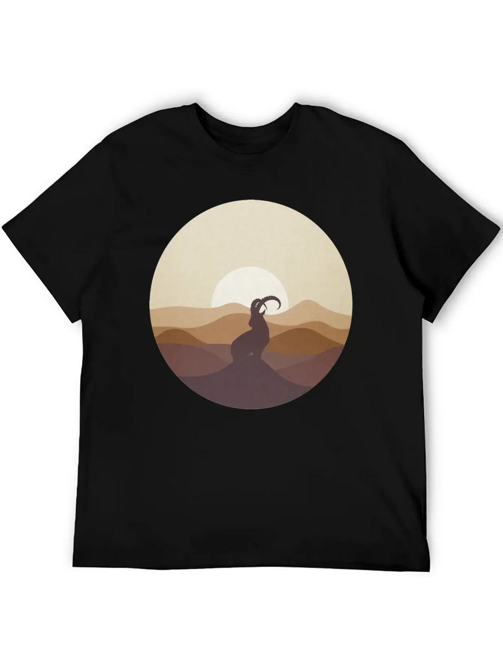 Ibex At Sunrise Classic Cotton Tee – Unisex Comfort For Any Season