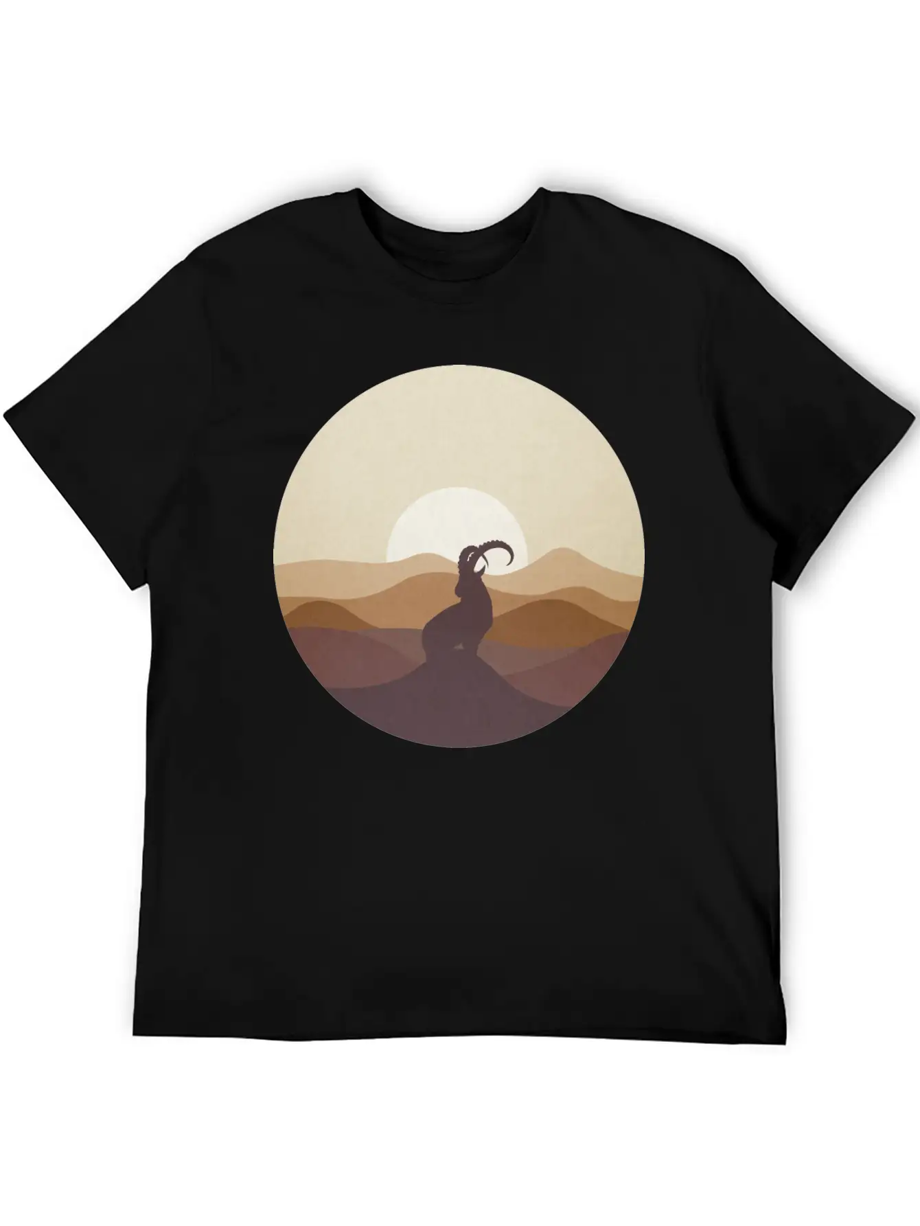 Ibex At Sunrise Classic Cotton Tee – Unisex Comfort For Any Season