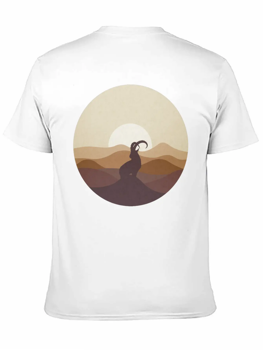 Ibex At Sunrise Classic Cotton Tee – Unisex Comfort For Any Season