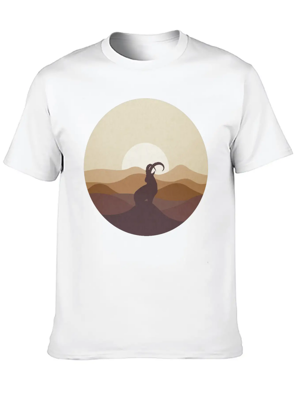 Ibex At Sunrise Classic Cotton Tee – Unisex Comfort For Any Season
