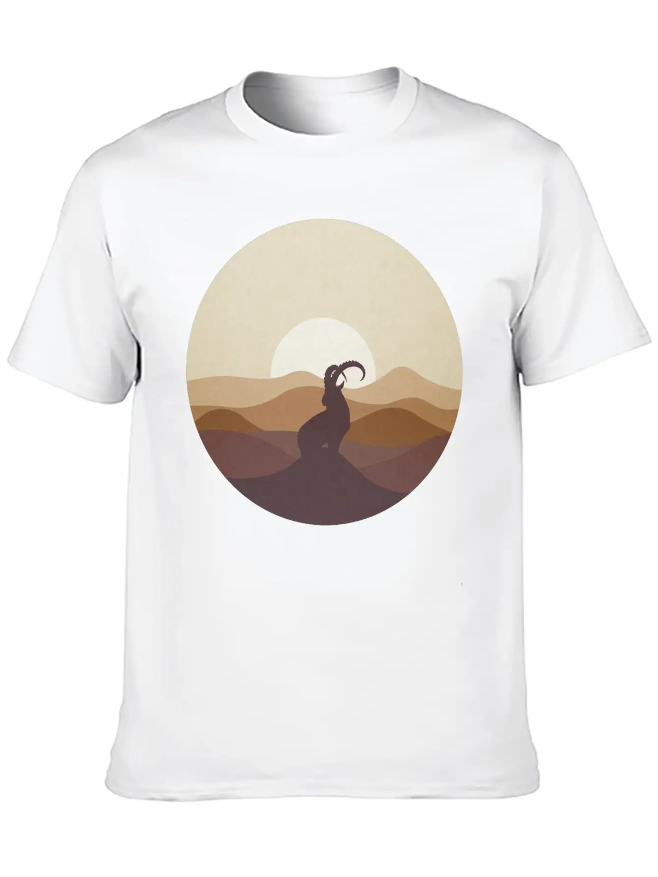 Ibex At Sunrise Classic Cotton Tee – Unisex Comfort For Any Season