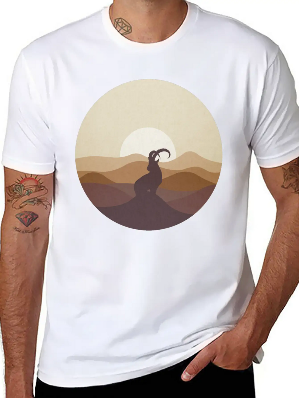 Ibex At Sunrise Classic Cotton Tee – Unisex Comfort For Any Season