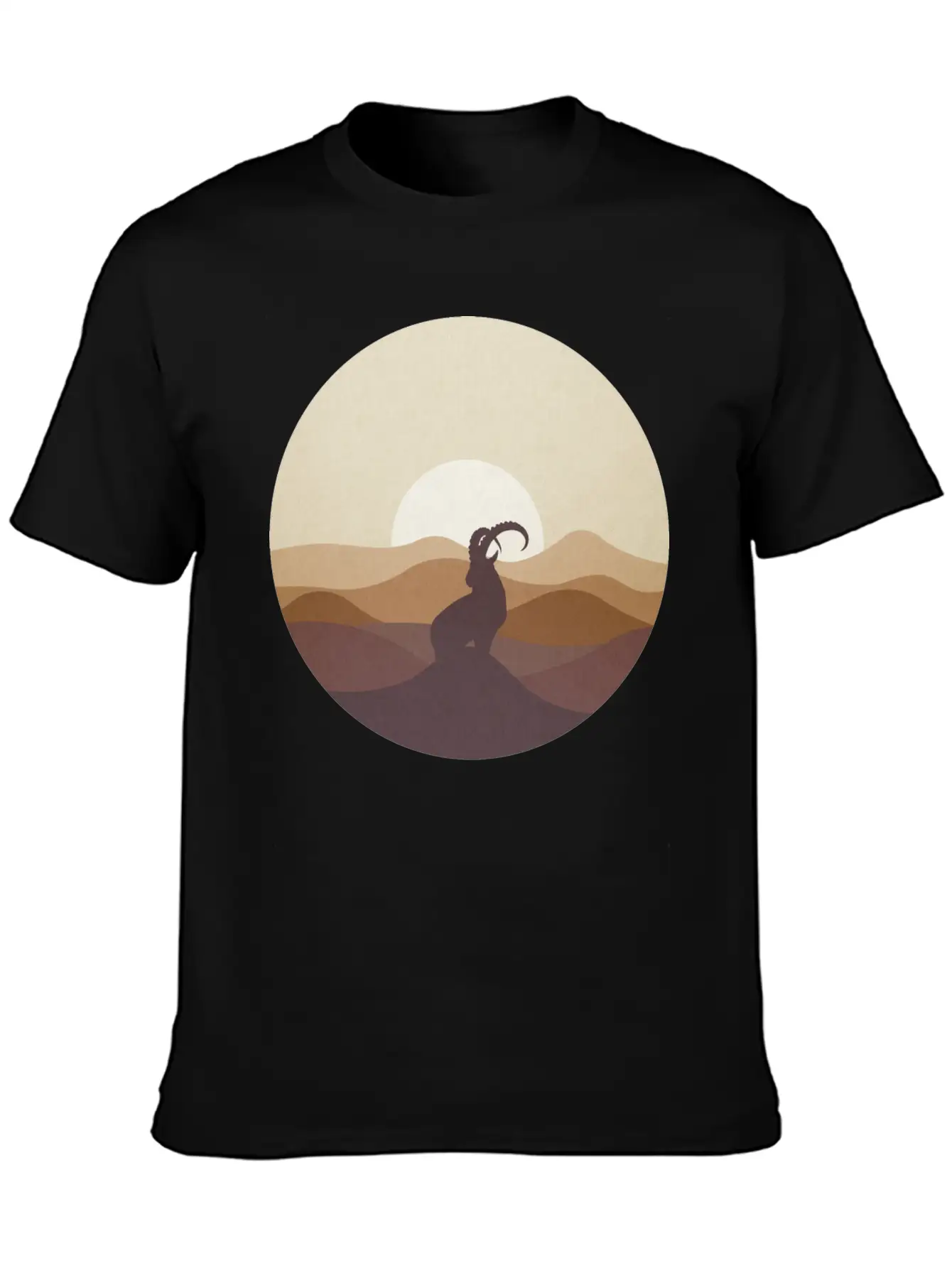 Ibex At Sunrise Classic Cotton Tee – Unisex Comfort For Any Season