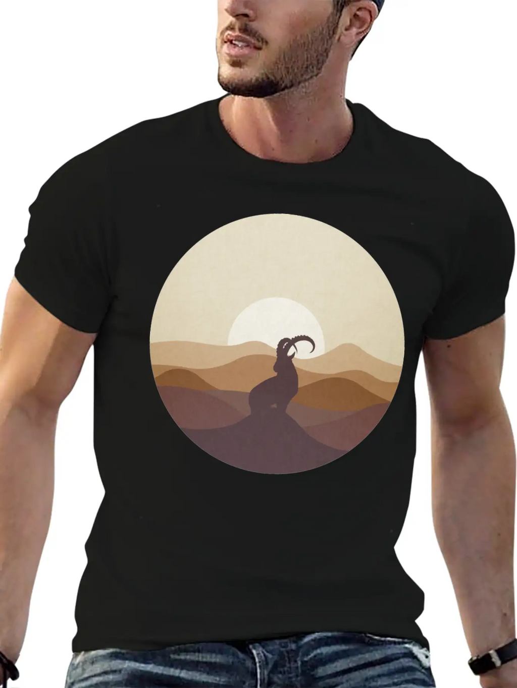 Ibex At Sunrise Classic Cotton Tee – Unisex Comfort For Any Season
