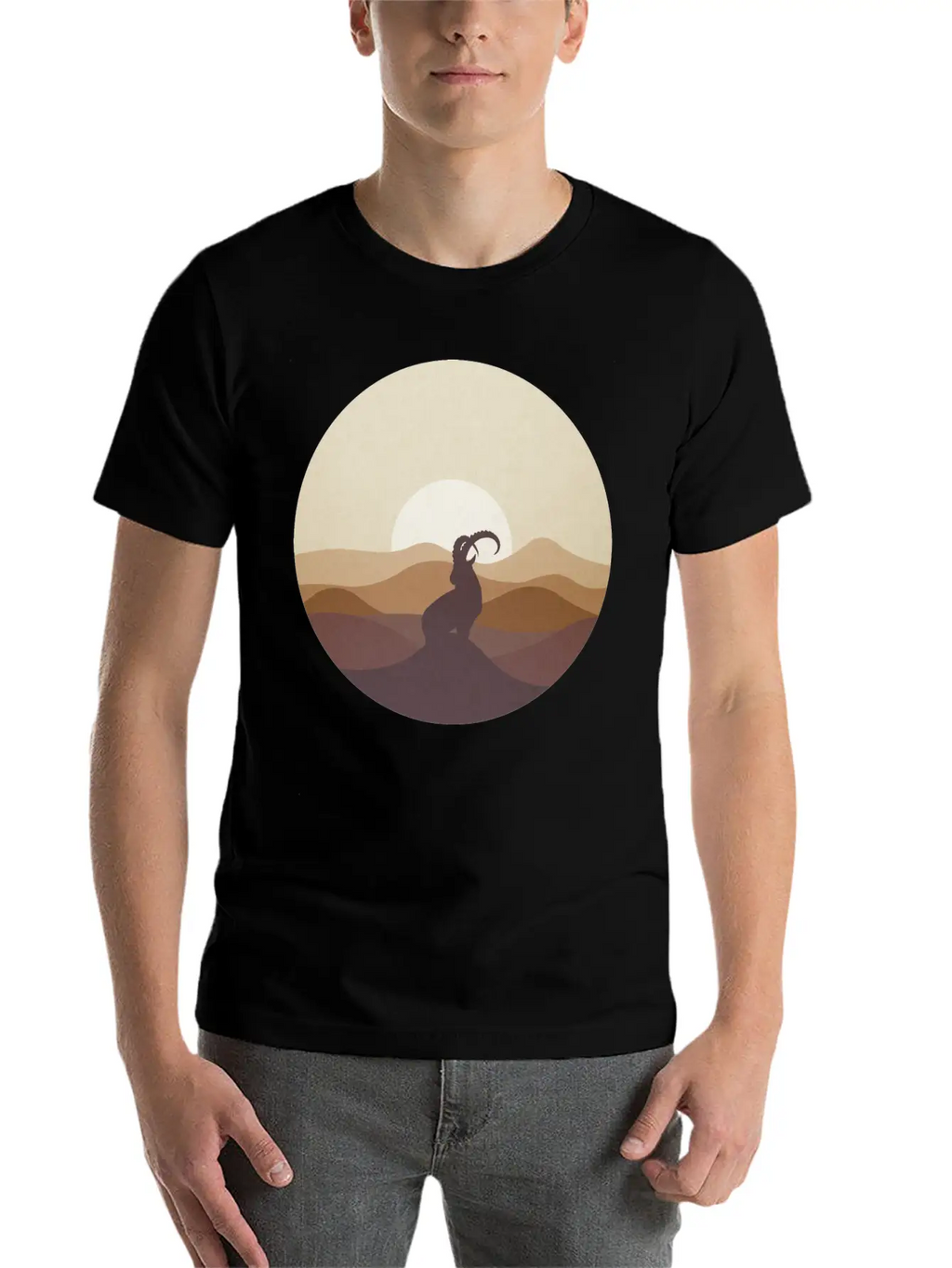 Ibex At Sunrise Classic Cotton Tee – Unisex Comfort For Any Season