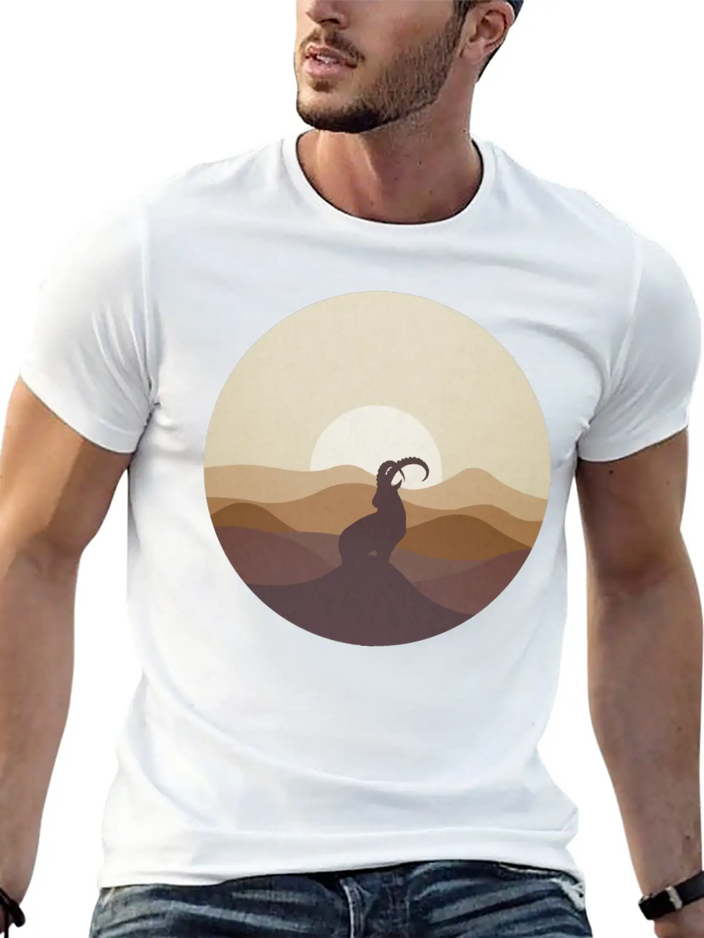 Ibex At Sunrise Classic Cotton Tee – Unisex Comfort For Any Season