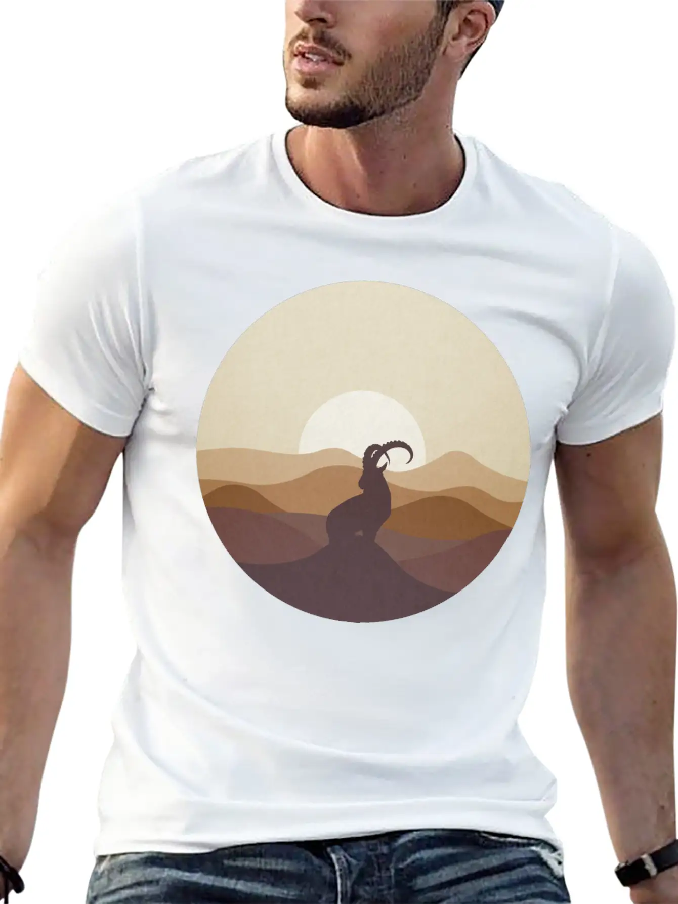 Ibex At Sunrise Classic Cotton Tee – Unisex Comfort For Any Season