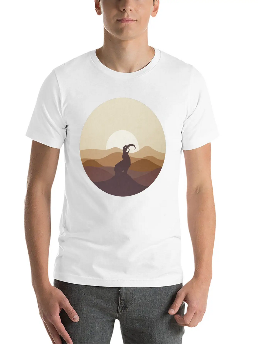 Ibex At Sunrise Classic Cotton Tee – Unisex Comfort For Any Season