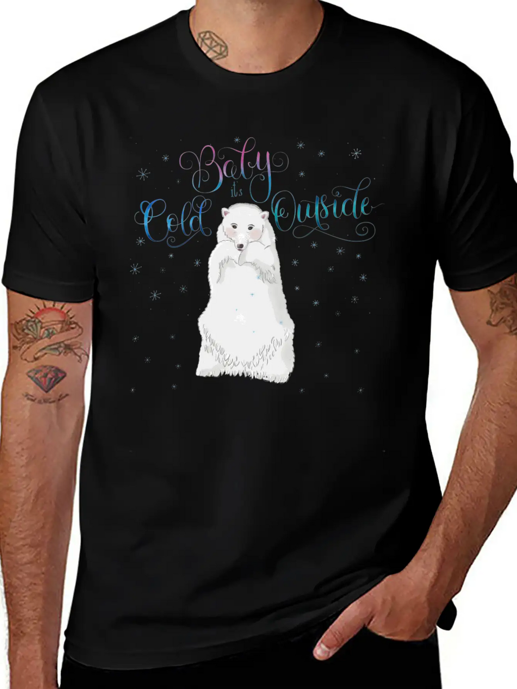 Ice Bear In Winter Classic Cotton Tee – Unisex Comfort For Any Season