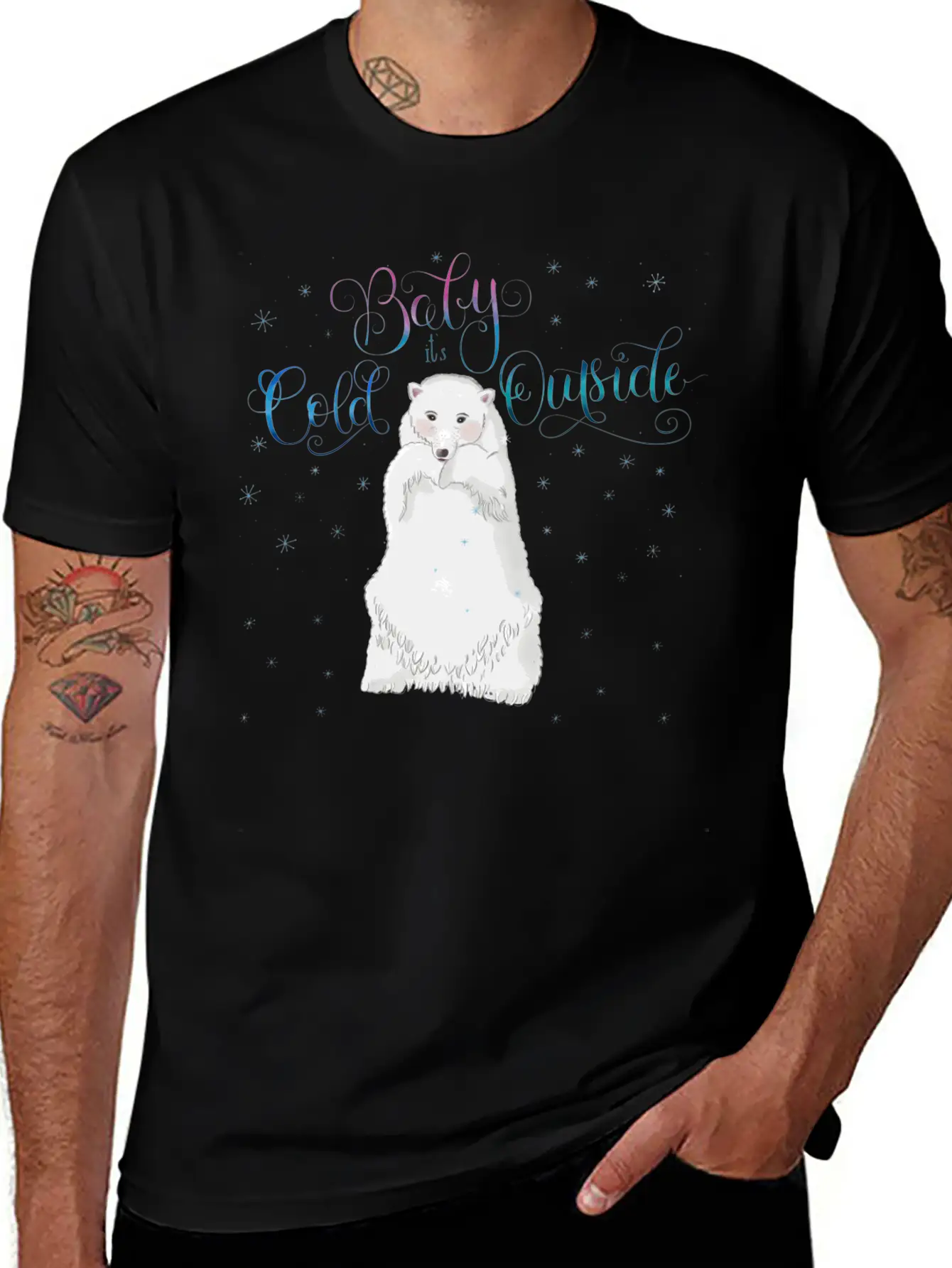 Ice Bear In Winter Classic Cotton Tee – Unisex Comfort For Any Season