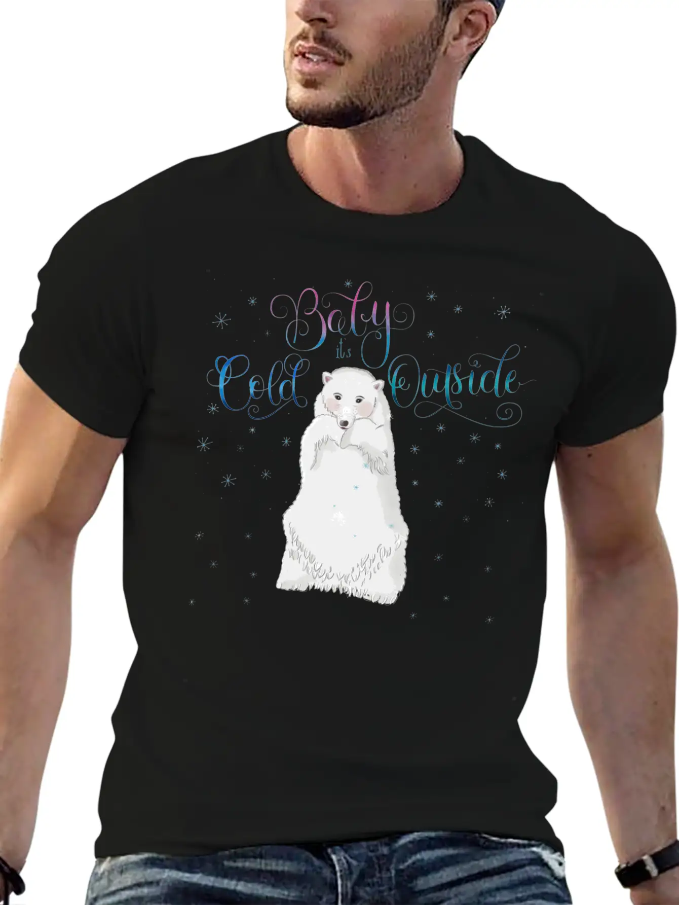 Ice Bear In Winter Classic Cotton Tee – Unisex Comfort For Any Season