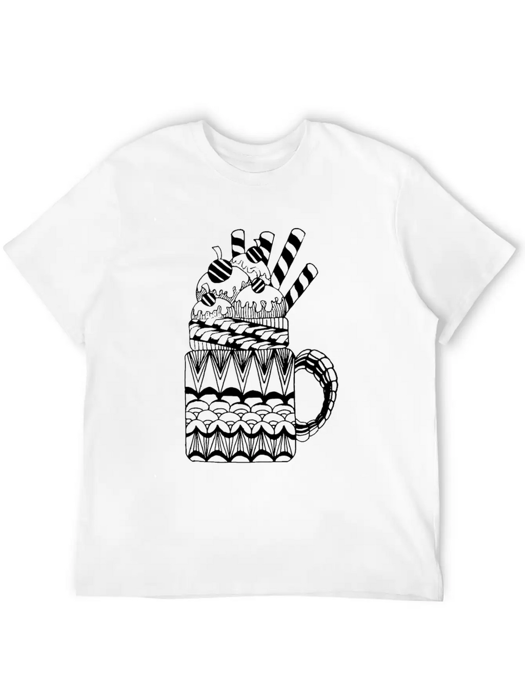 Ice Cream Basic Graphic T-Shirt – Daily Comfort In Soft Cotton