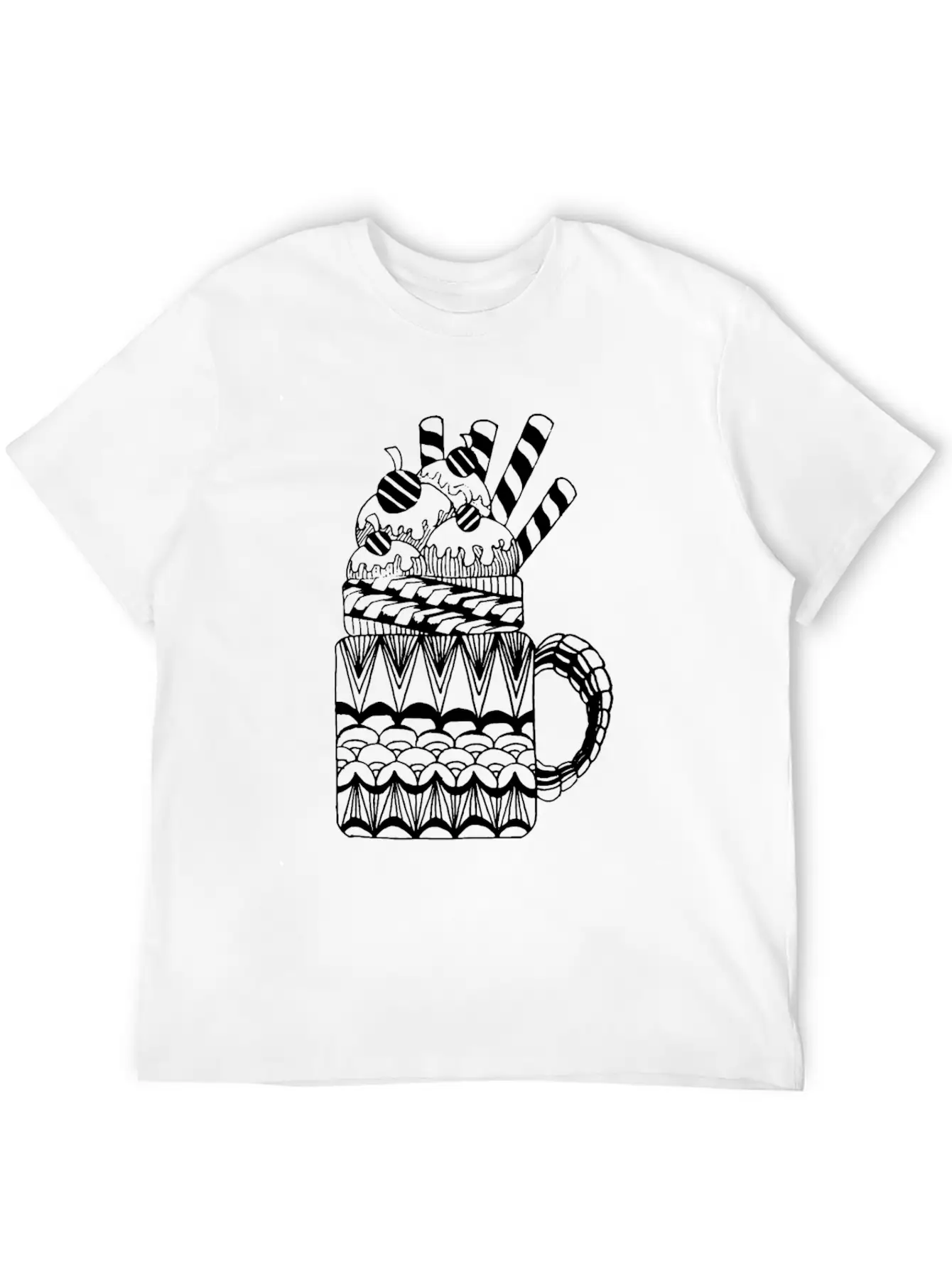 Ice Cream Basic Graphic T-Shirt – Daily Comfort In Soft Cotton