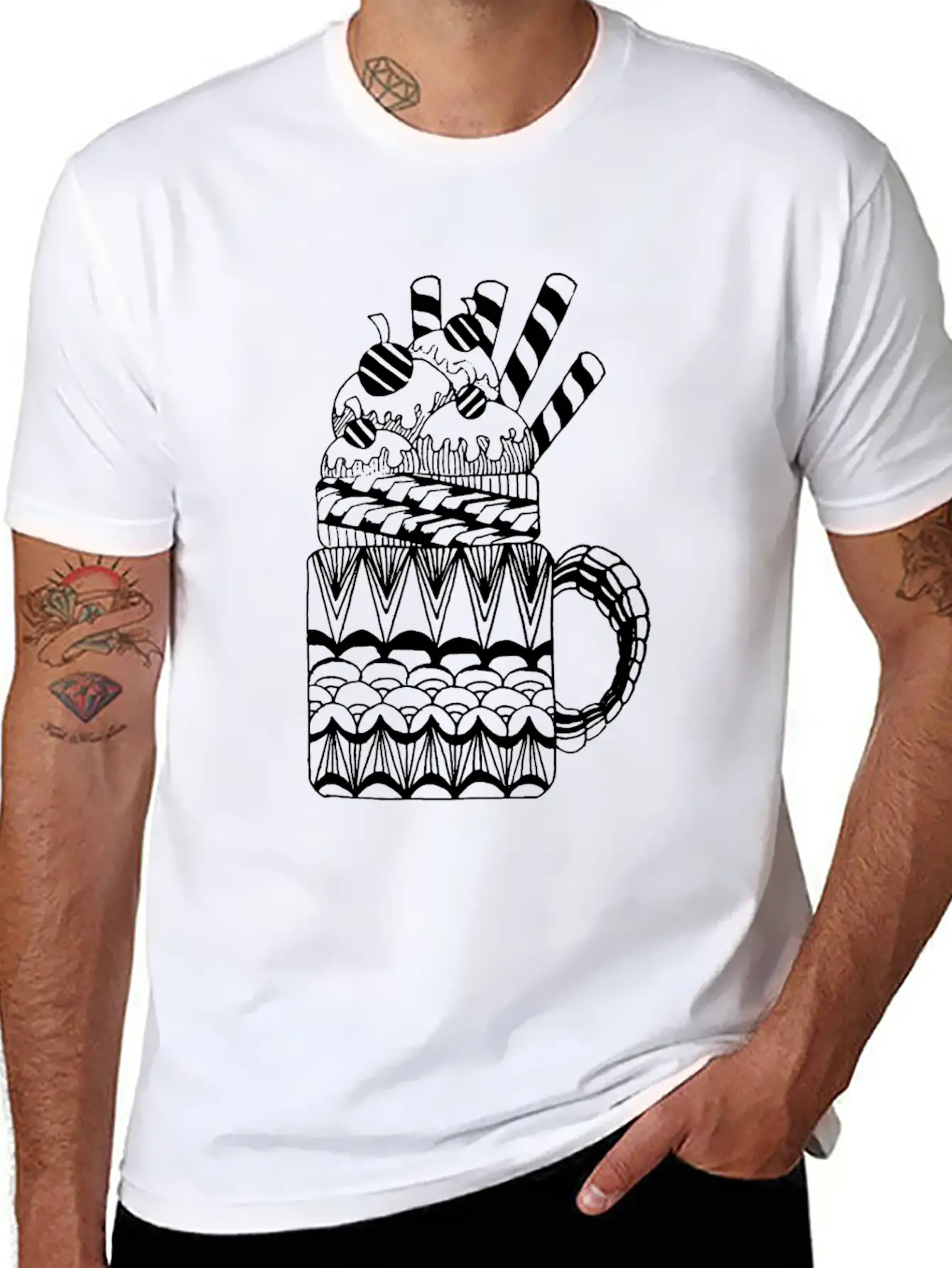 Ice Cream Basic Graphic T-Shirt – Daily Comfort In Soft Cotton