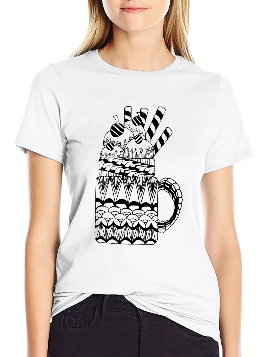 Ice Cream Basic Graphic T-Shirt – Daily Comfort In Soft Cotton