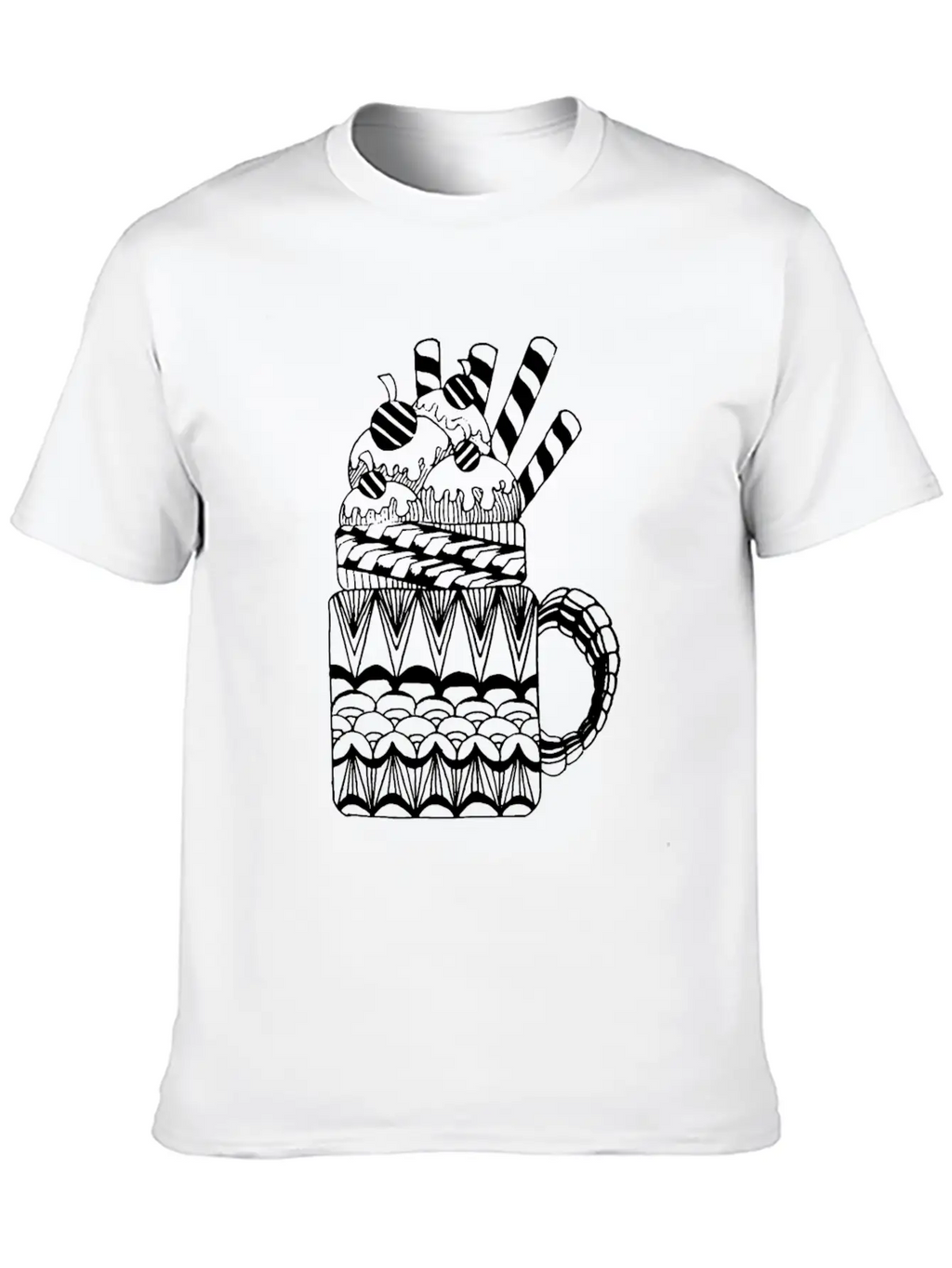 Ice Cream Basic Graphic T-Shirt – Daily Comfort In Soft Cotton