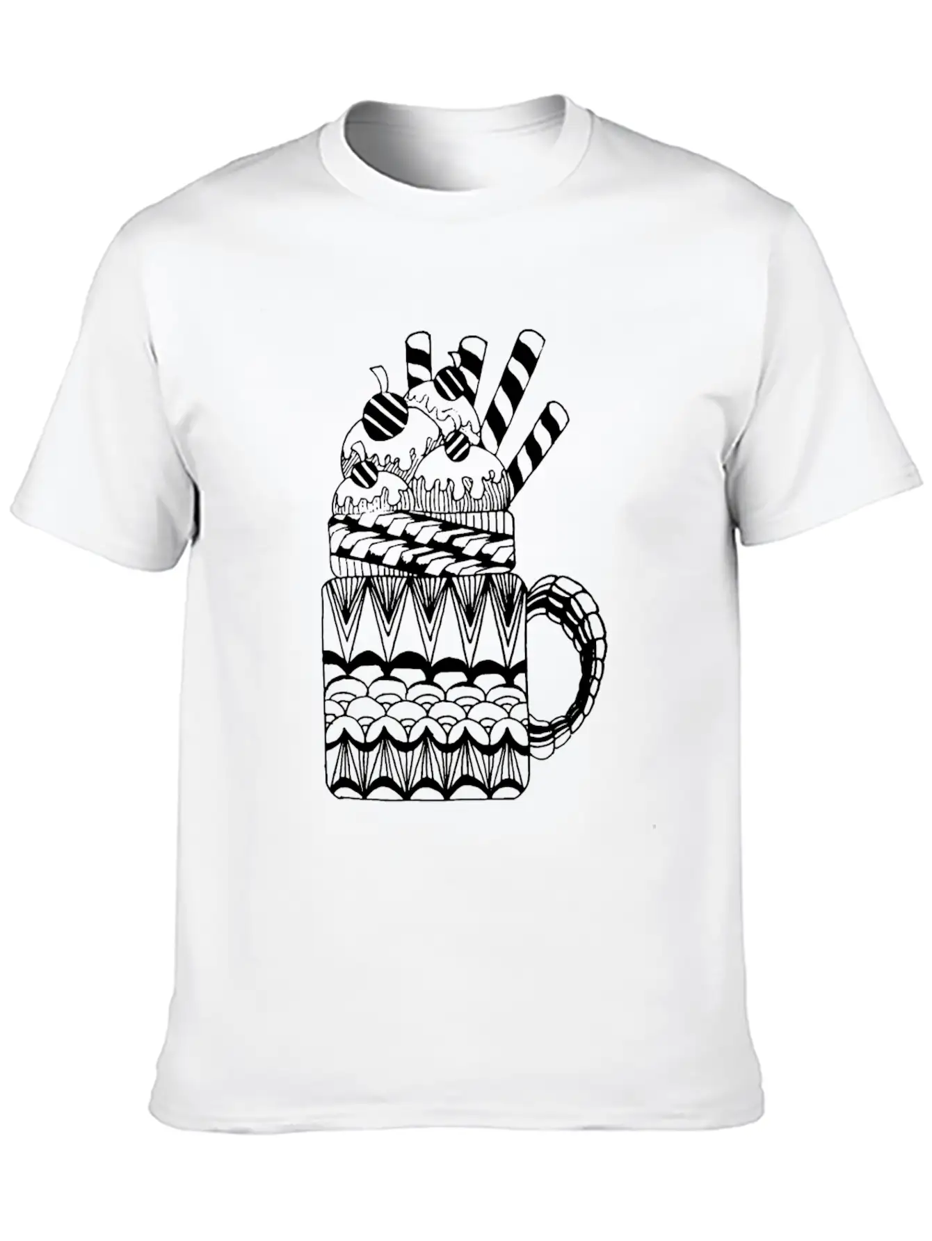 Ice Cream Basic Graphic T-Shirt – Daily Comfort In Soft Cotton