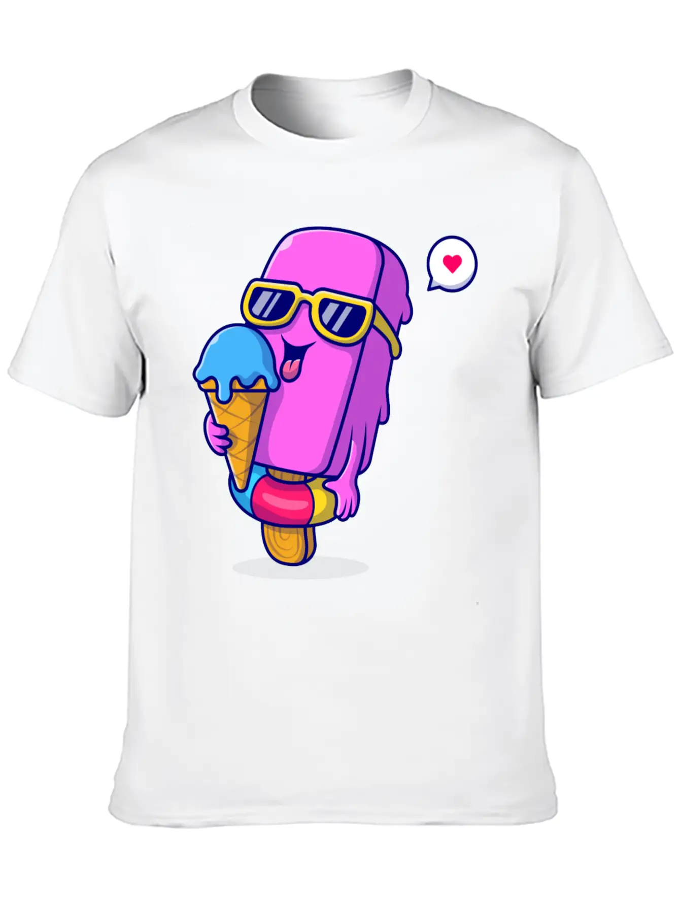 Ice Cream Classic Cotton Tee – Unisex Comfort For Any Season