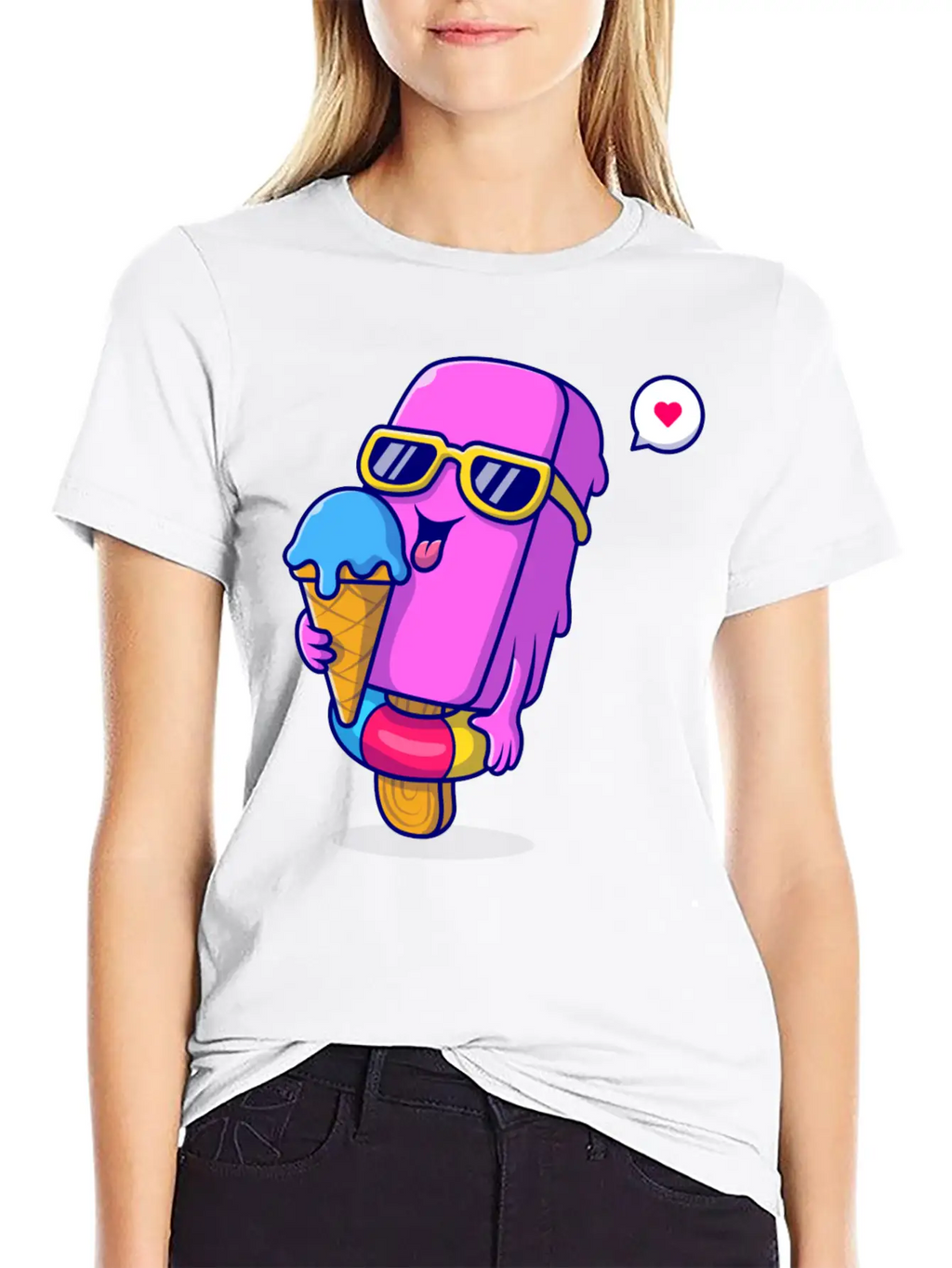 Ice Cream Classic Cotton Tee – Unisex Comfort For Any Season
