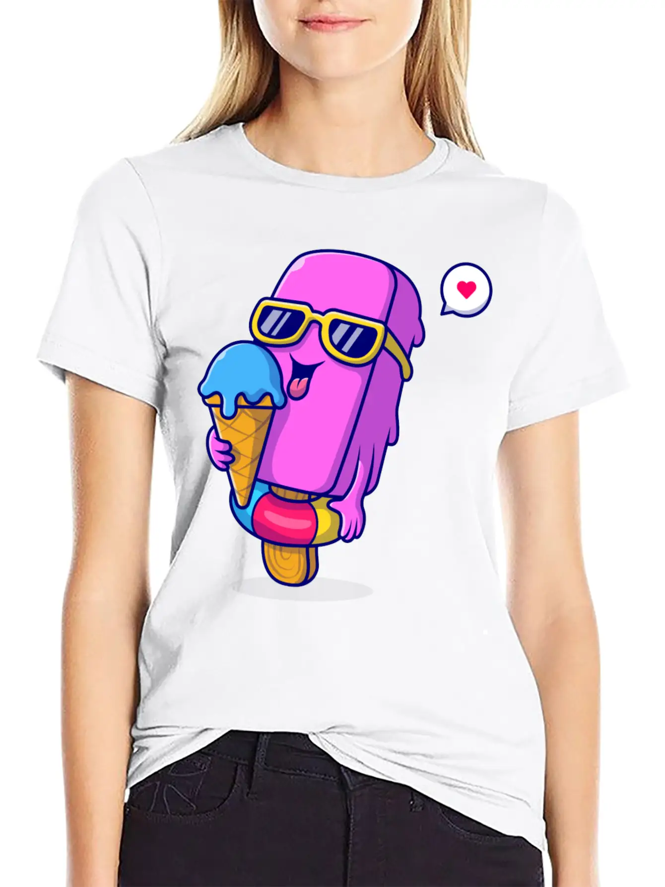 Ice Cream Classic Cotton Tee – Unisex Comfort For Any Season