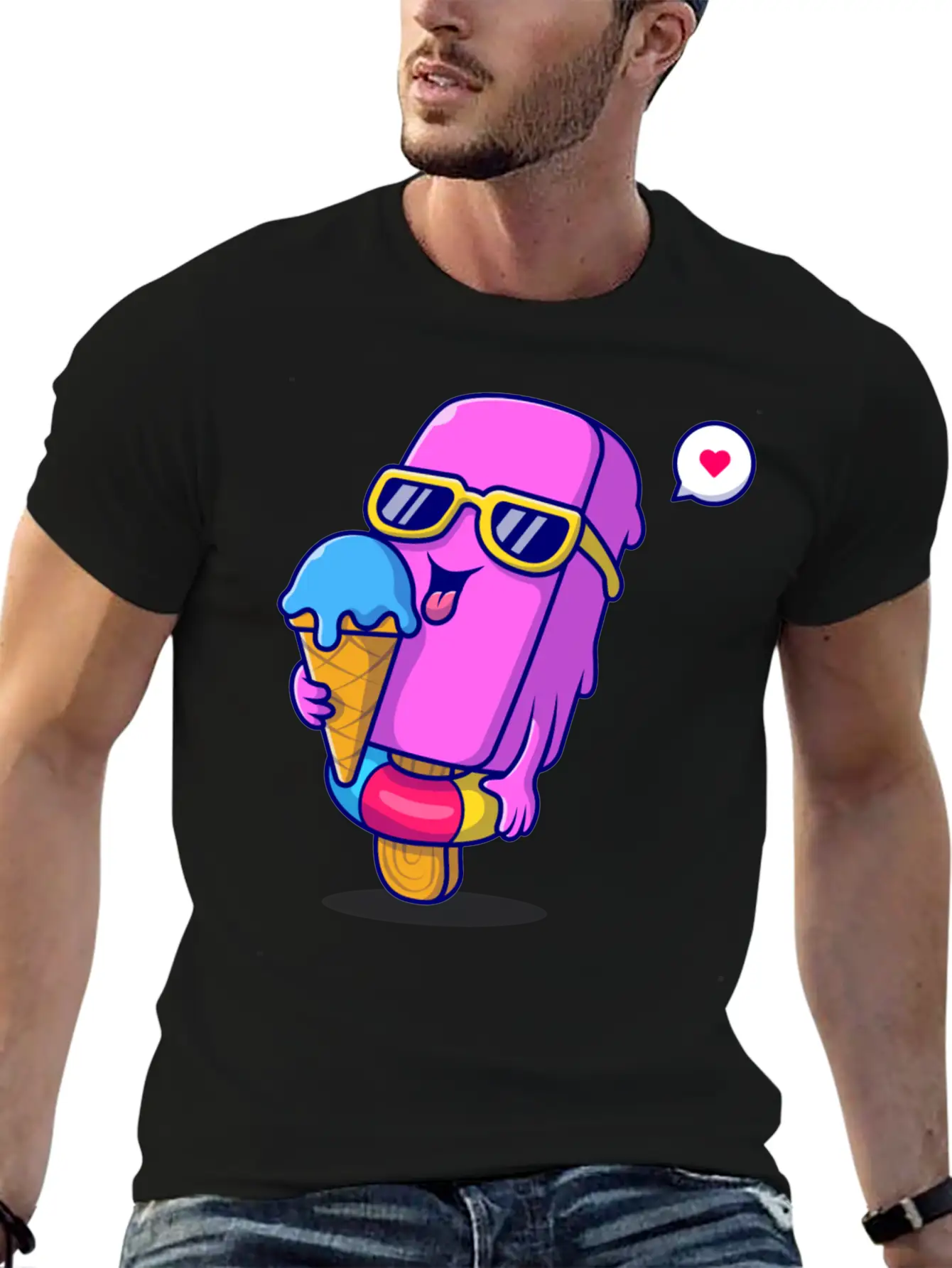 Ice Cream Classic Cotton Tee – Unisex Comfort For Any Season