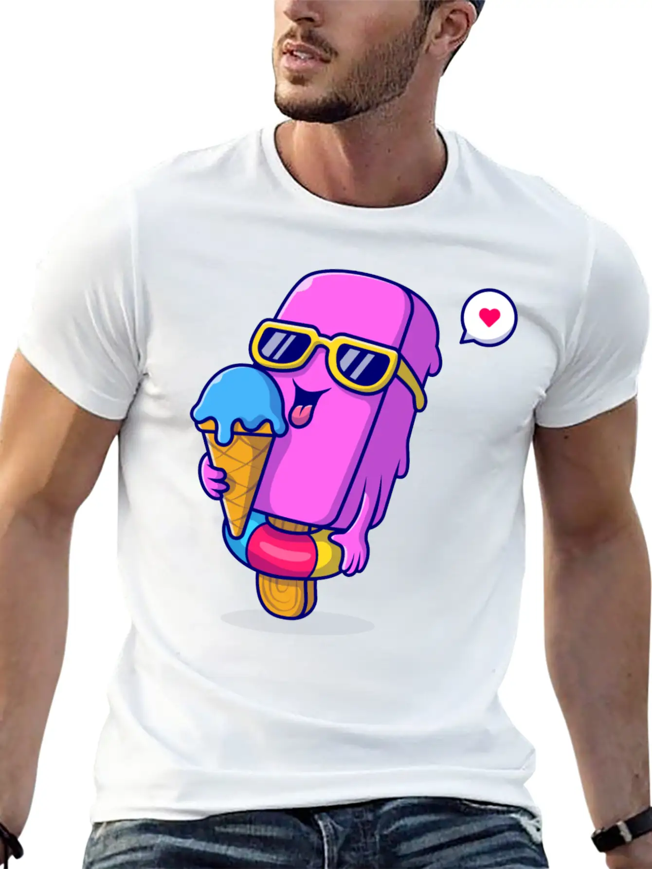 Ice Cream Classic Cotton Tee – Unisex Comfort For Any Season