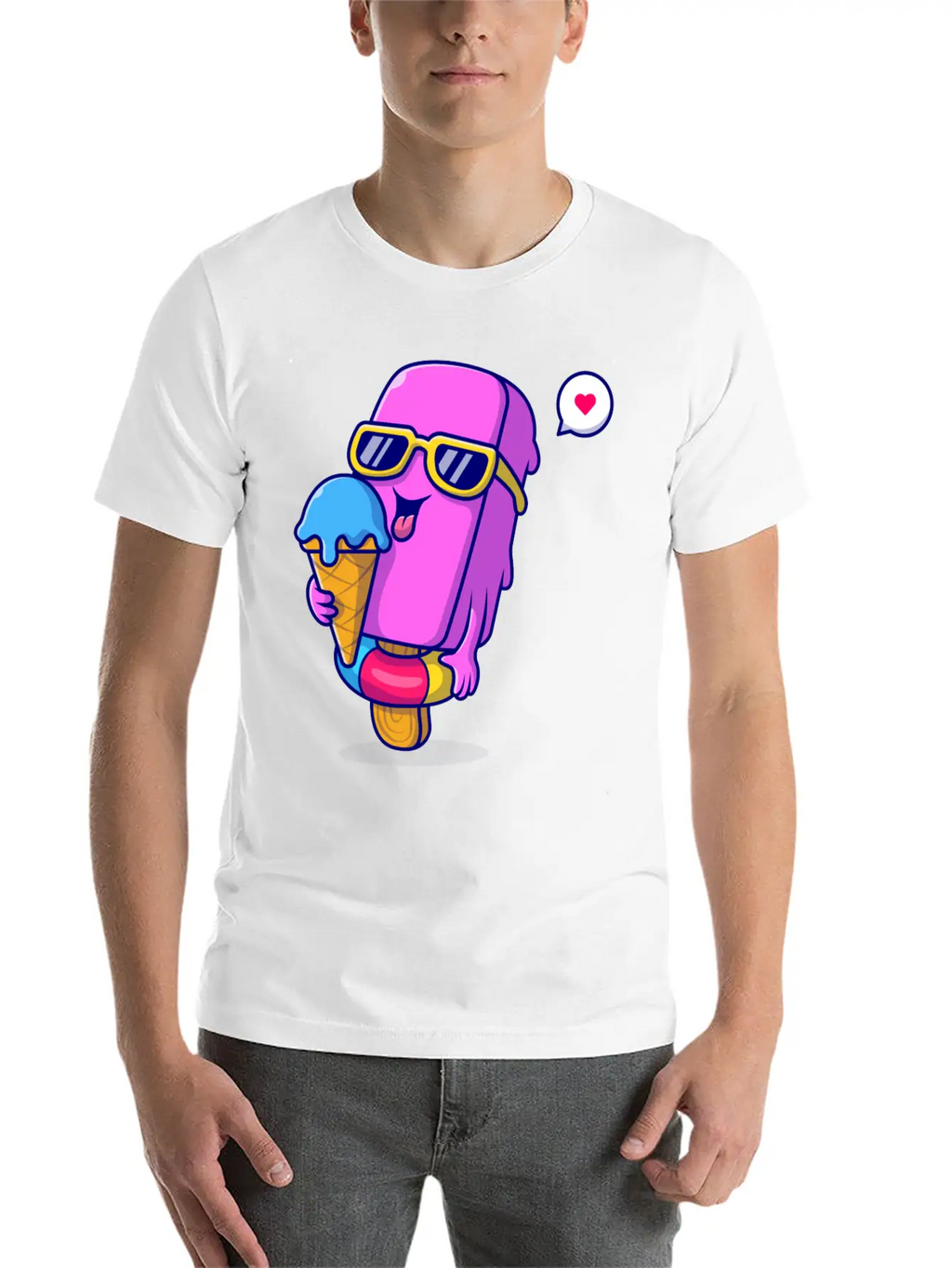 Ice Cream Classic Cotton Tee – Unisex Comfort For Any Season