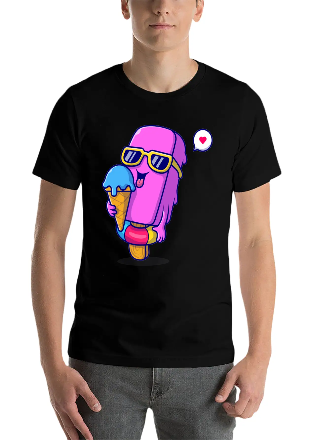 Ice Cream Classic Cotton Tee – Unisex Comfort For Any Season