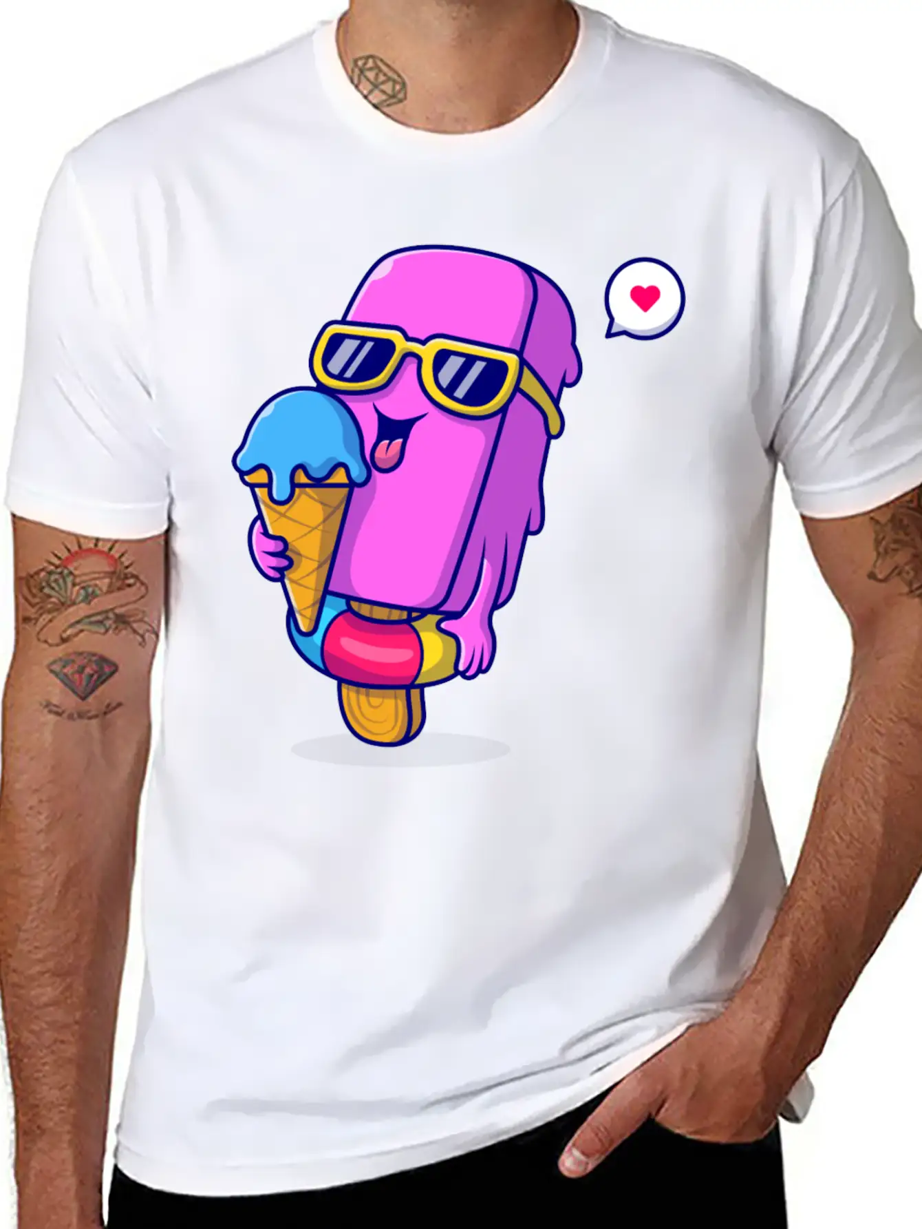 Ice Cream Classic Cotton Tee – Unisex Comfort For Any Season