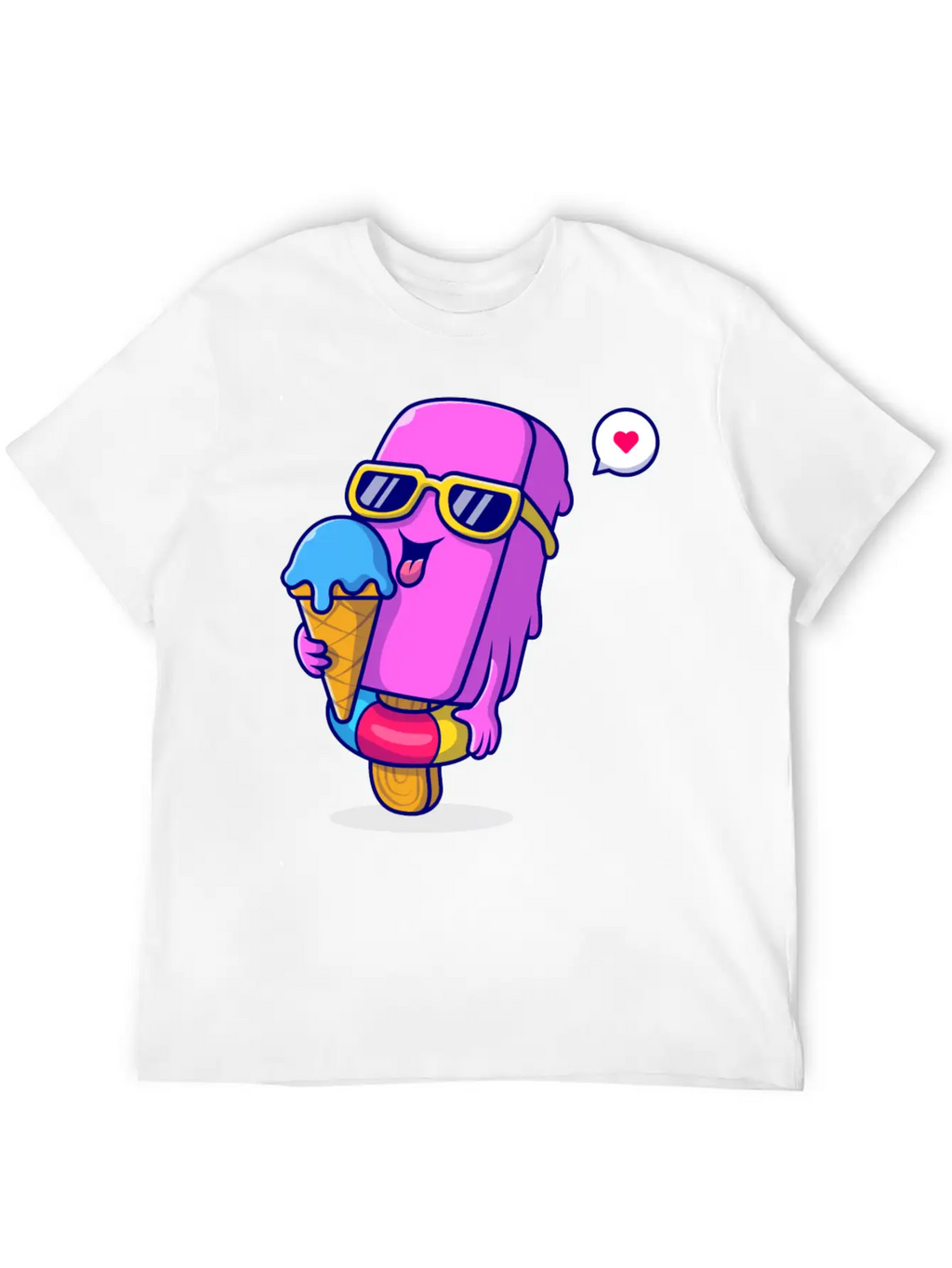 Ice Cream Classic Cotton Tee – Unisex Comfort For Any Season
