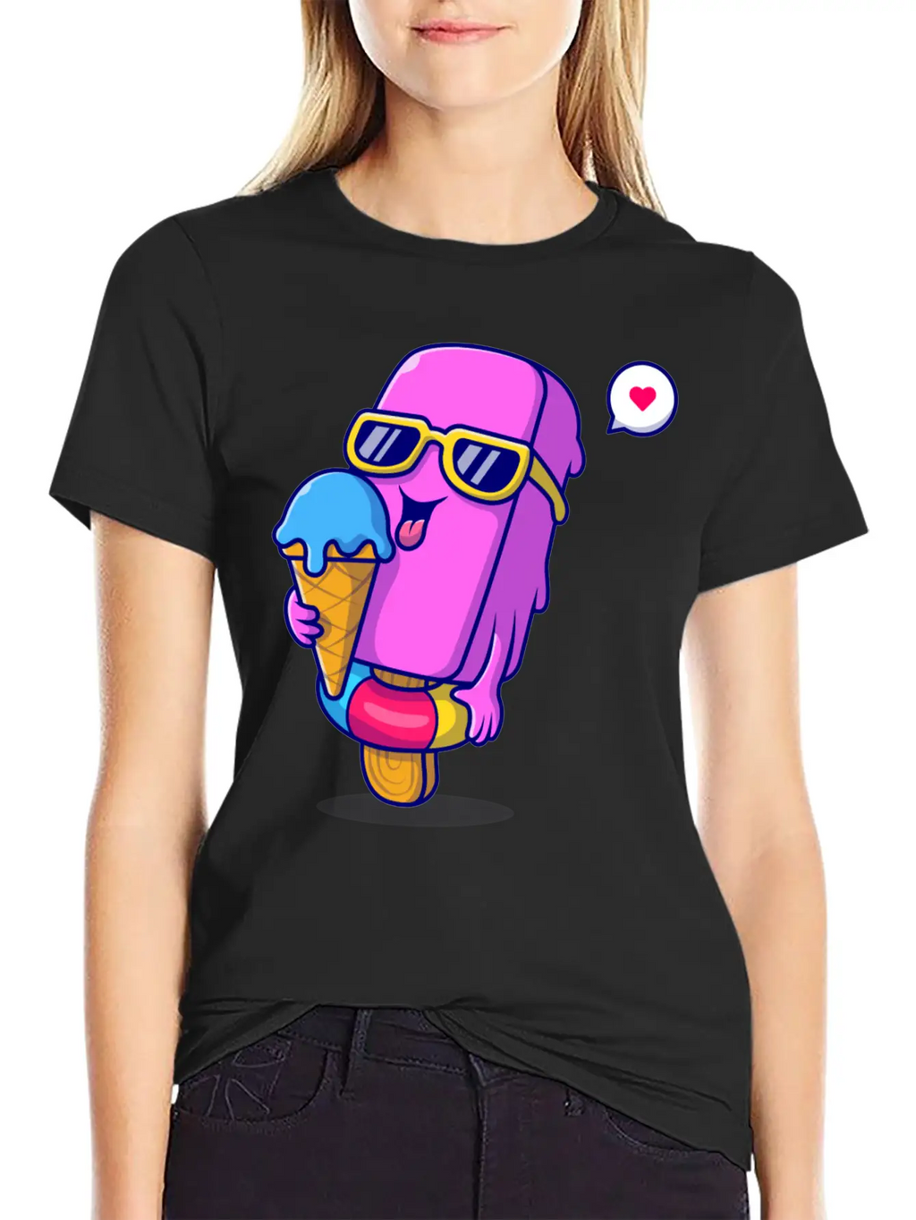 Ice Cream Classic Cotton Tee – Unisex Comfort For Any Season