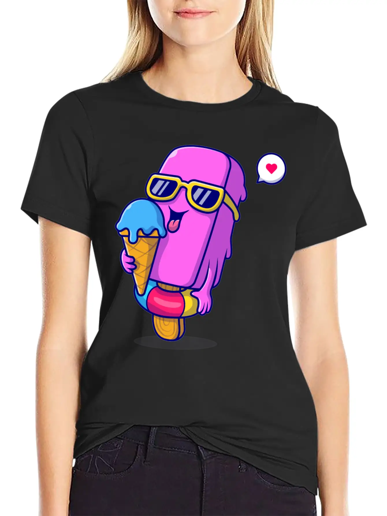 Ice Cream Classic Cotton Tee – Unisex Comfort For Any Season