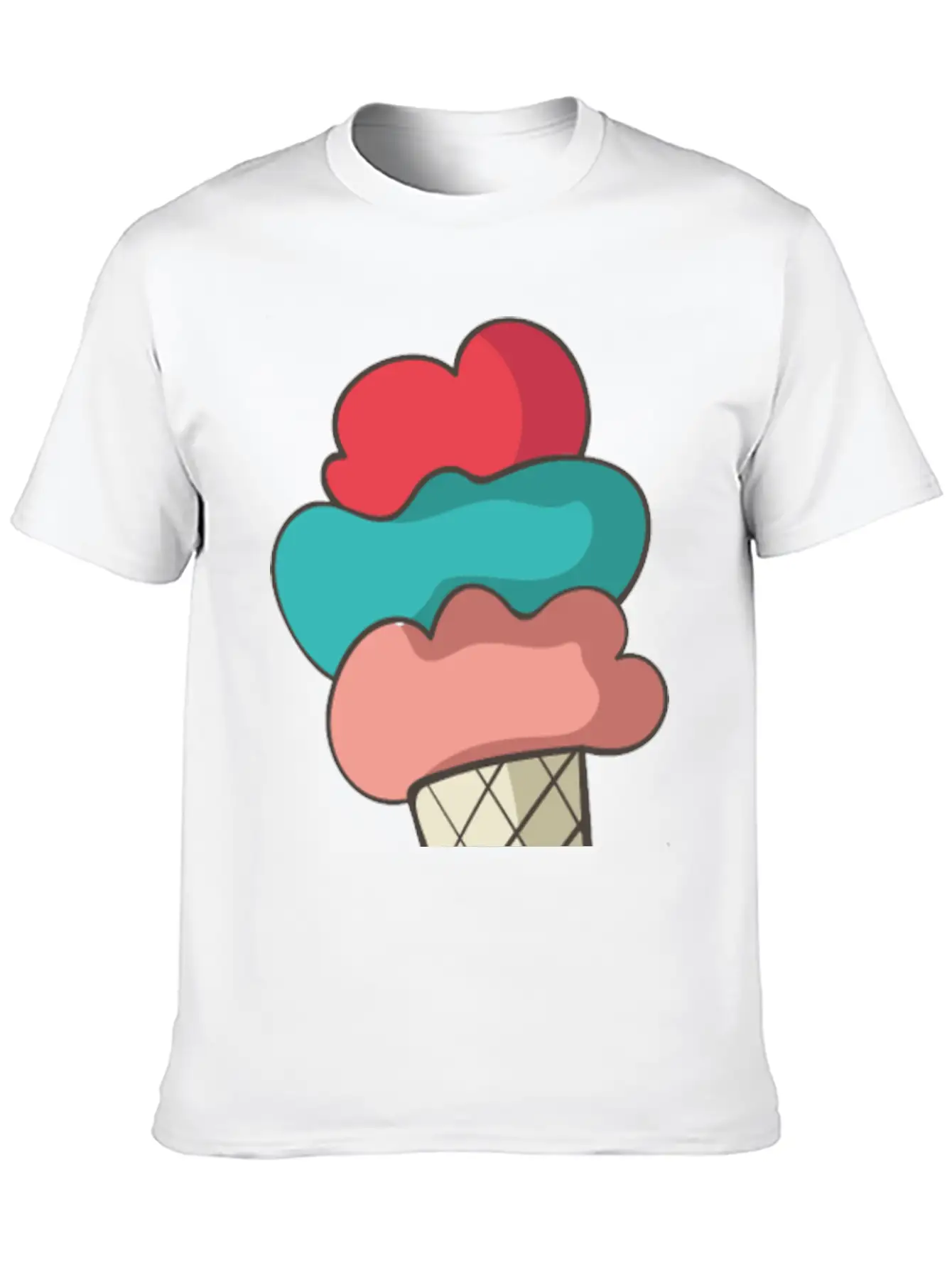 Ice Cream Stylish Everyday T-Shirt – Unisex Basic Cotton Tee